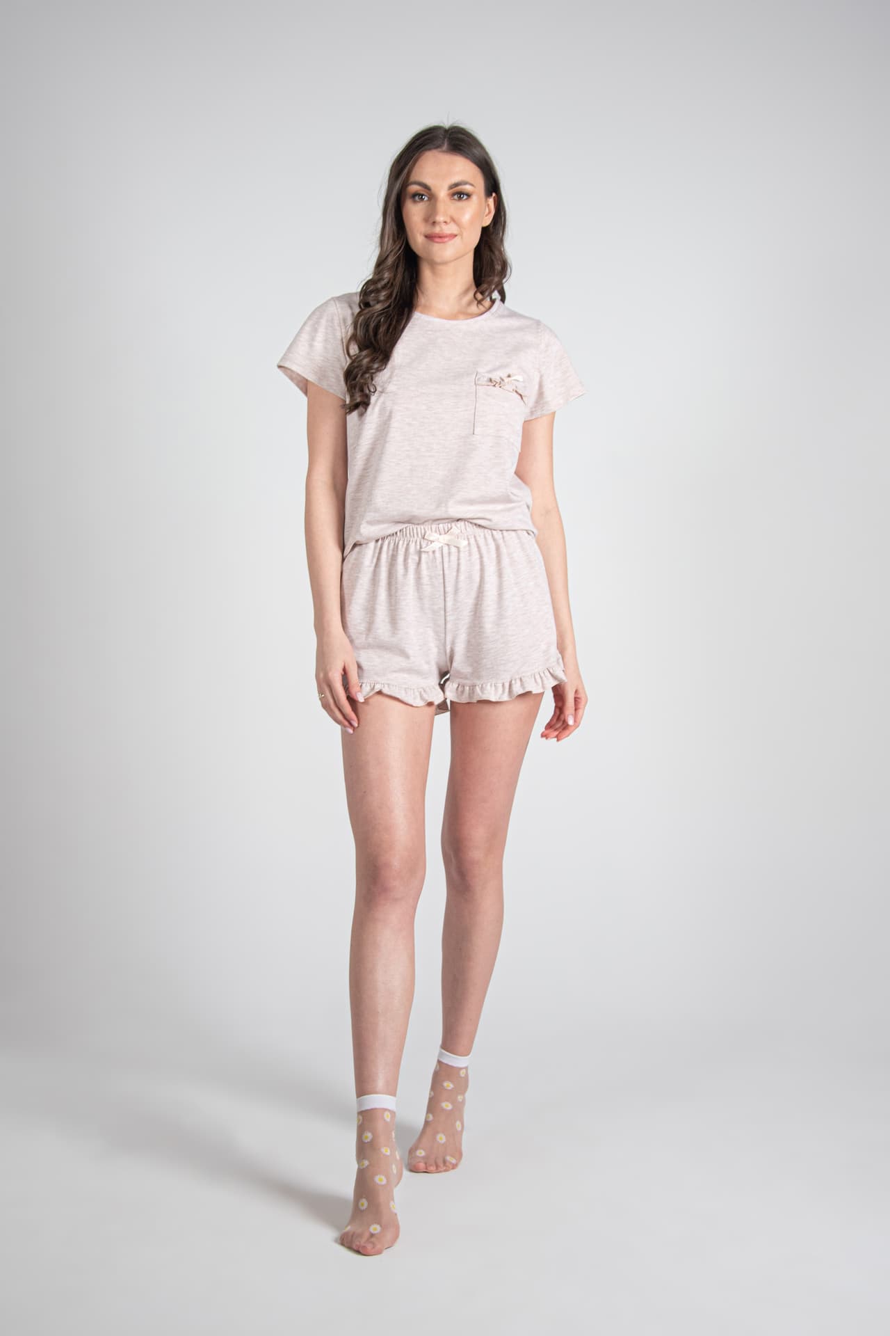 

PIŻAMA MARIPOSA 678 KR (kolor beżowy/melange, rozmiar M)