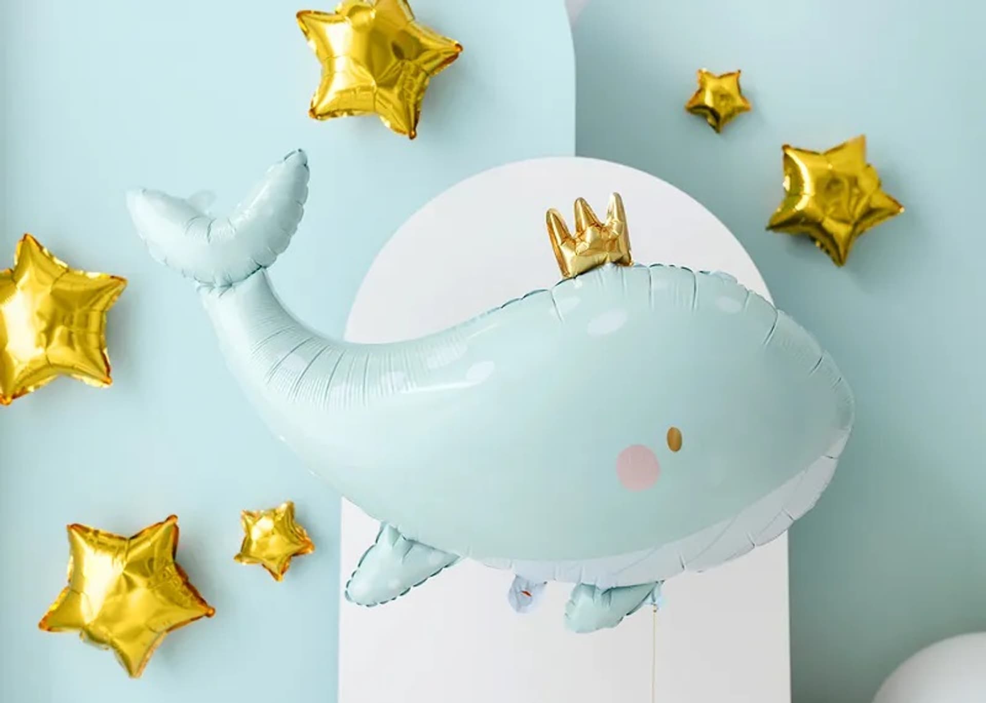 

Balon foliowy Wieloryb błękitny 78cm x 50cm
