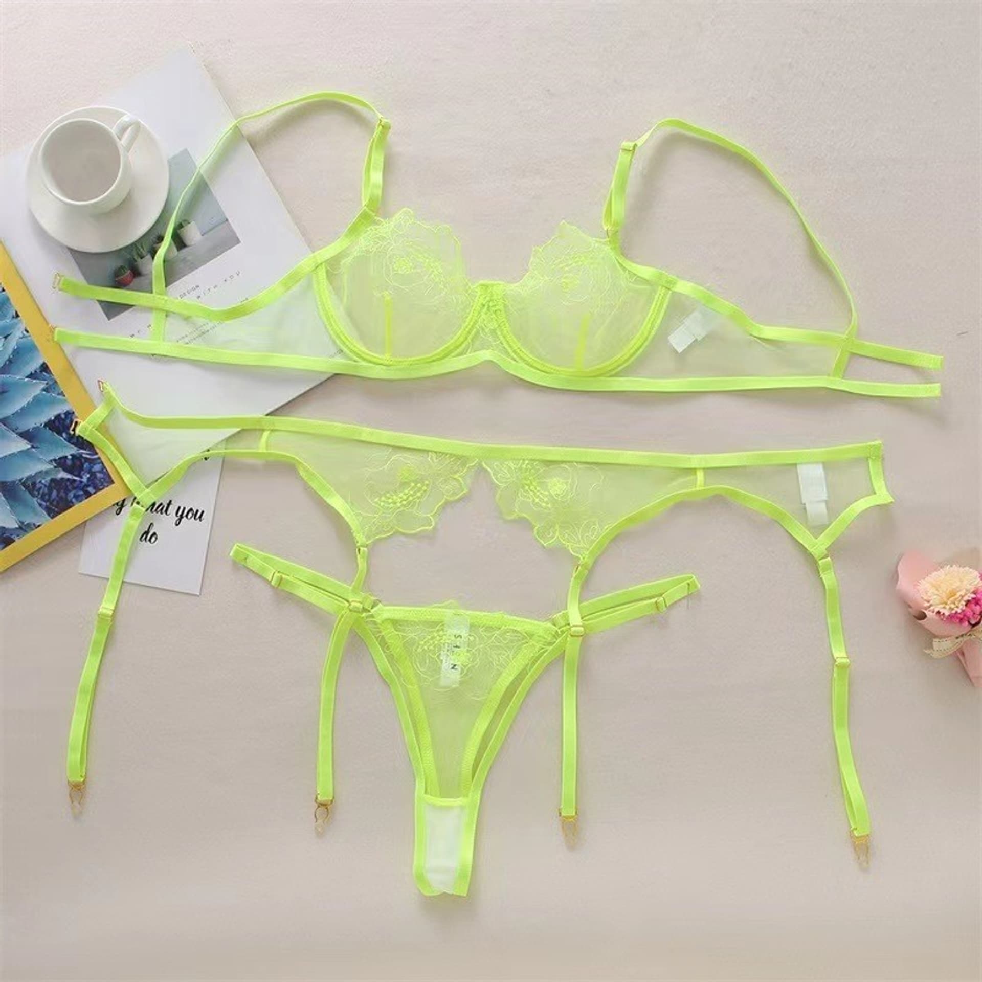 

3 CZĘŚCIOWY ZESTAW BIELIZNY M JGF LINGERIE