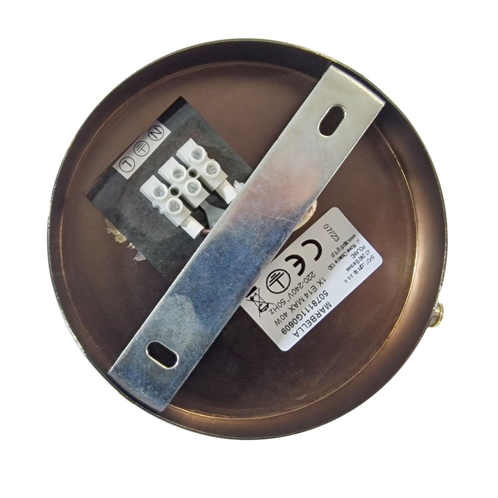 

Marbella Kinkiet 1xE14 Max.40W Patyna/Biały