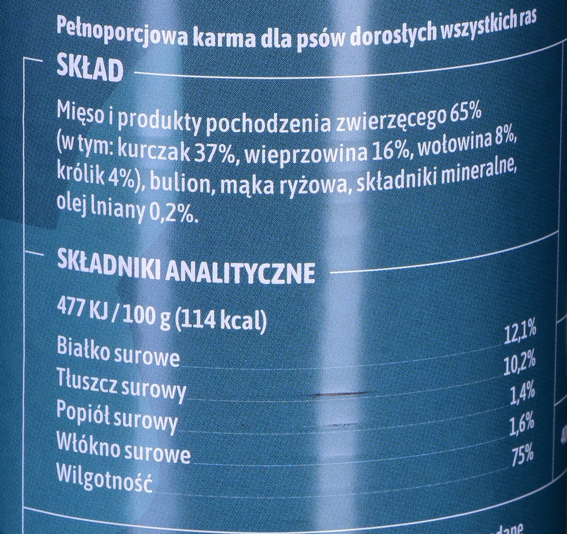 

Fafik karma mokra z królikiem dla psów 400g