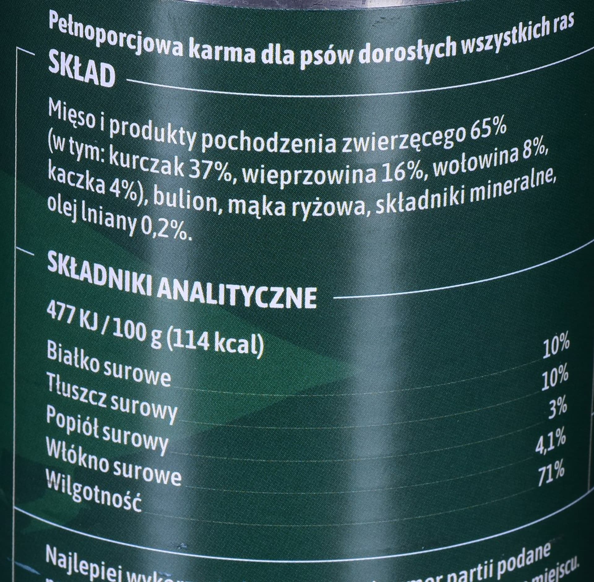 

Fafik karma mokra z kaczką dla psów 400g