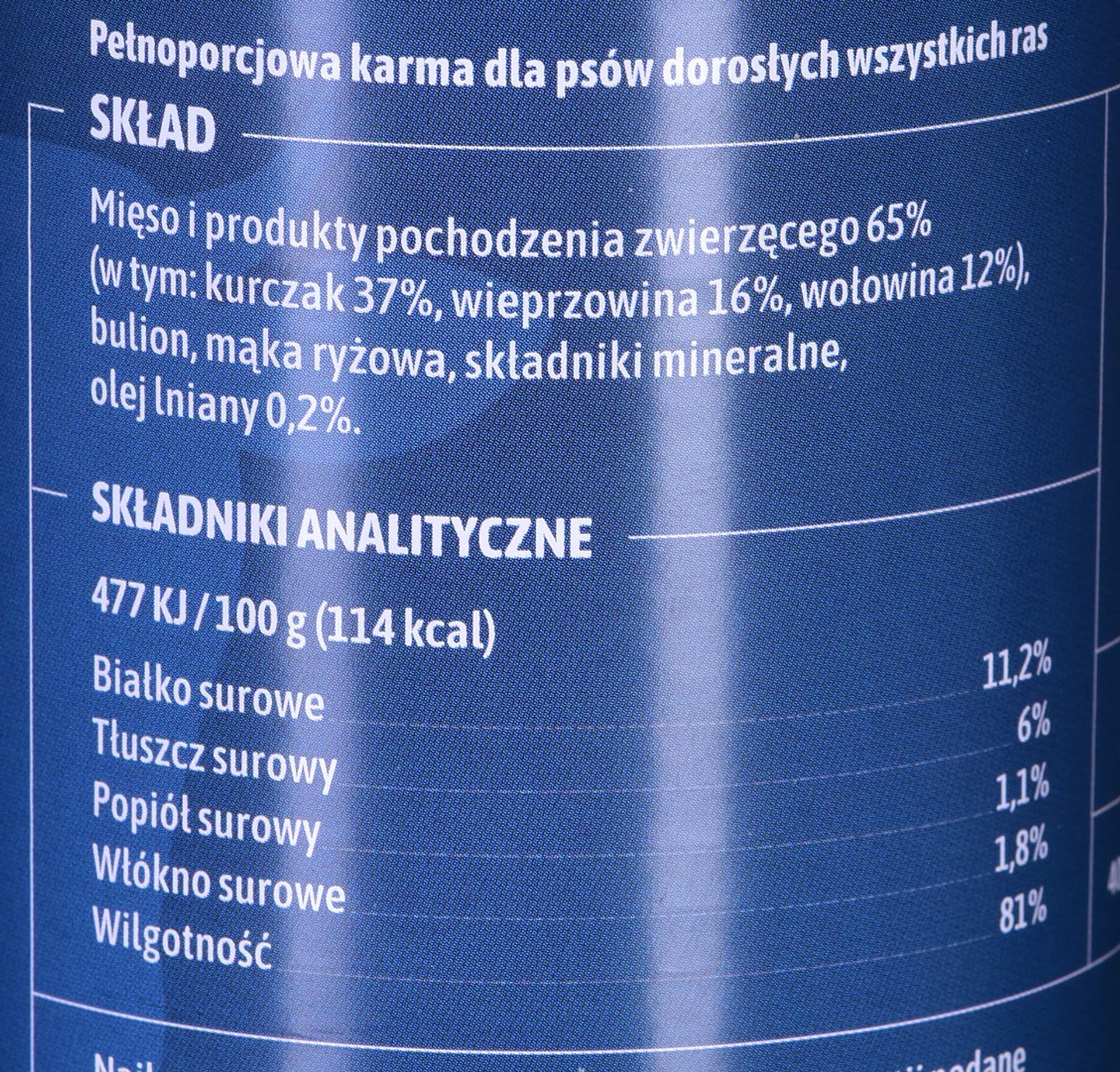 

Fafik karma mokra z wołowiną dla psów 400g