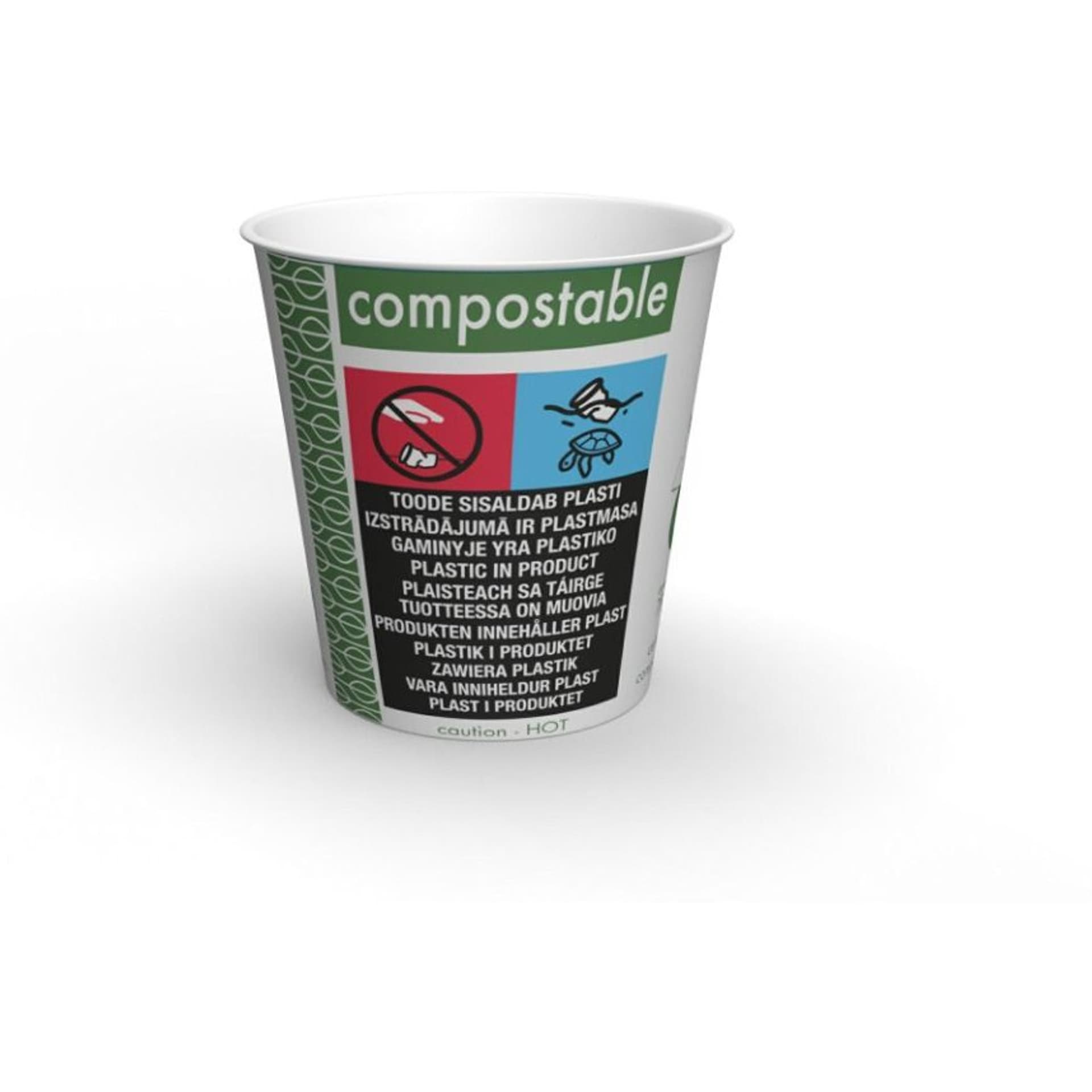 

Kubki papierowe Green Leaf 100ml 50 szt. 4oz 100% biodegradowalne LV-4-GR VEGWARE