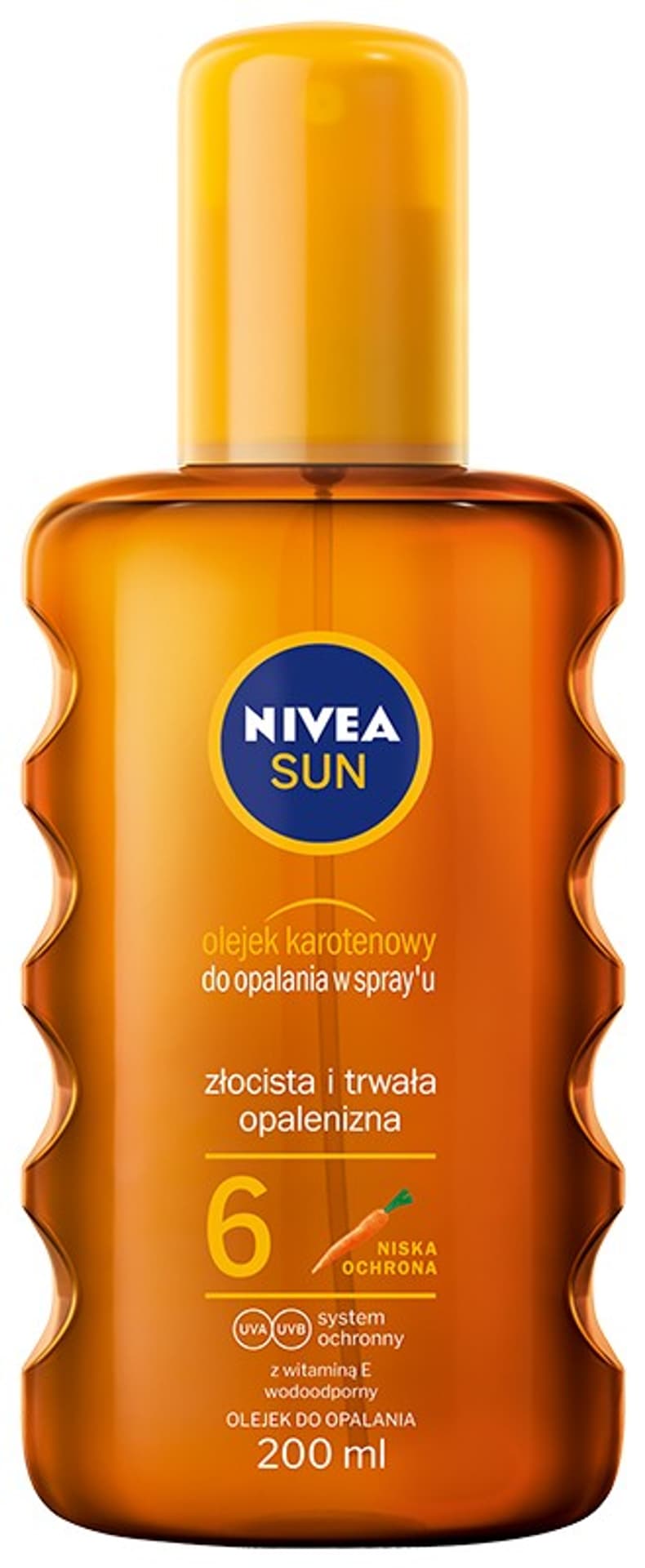 

Nivea Sun olejek karotenowy do opalania w spray'u SPF6 200ml