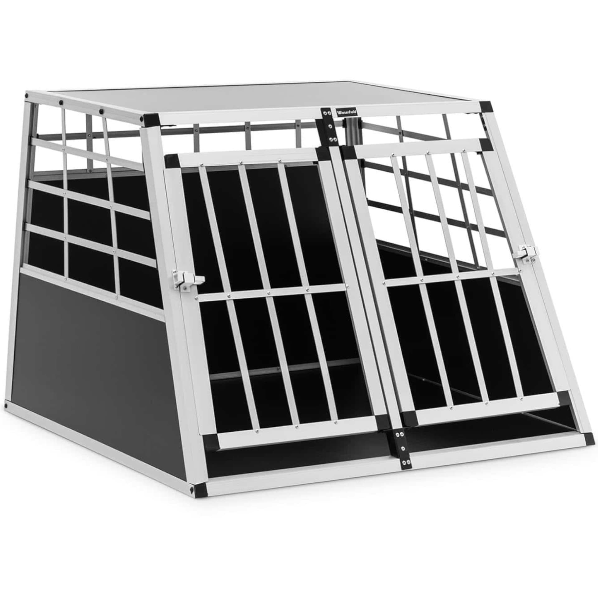 

Transporter klatka metalowa do przewozu psa trapezowa 85 x 95 x 69 cm