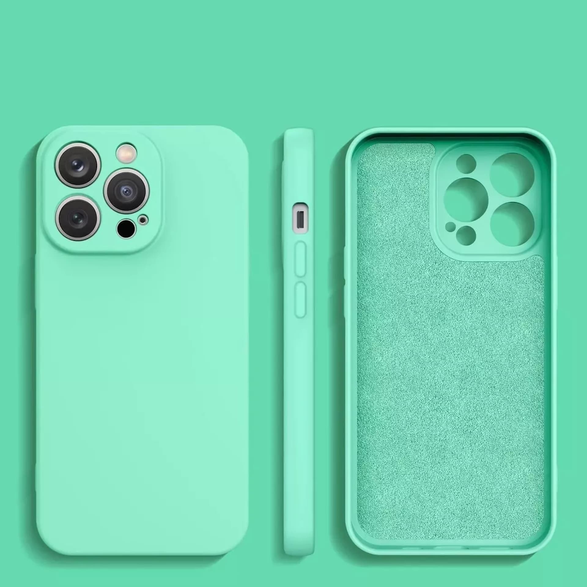 

Etui na telefon Silicone Case do Samsung Galaxy S23 silikonowy pokrowiec miętowozielone