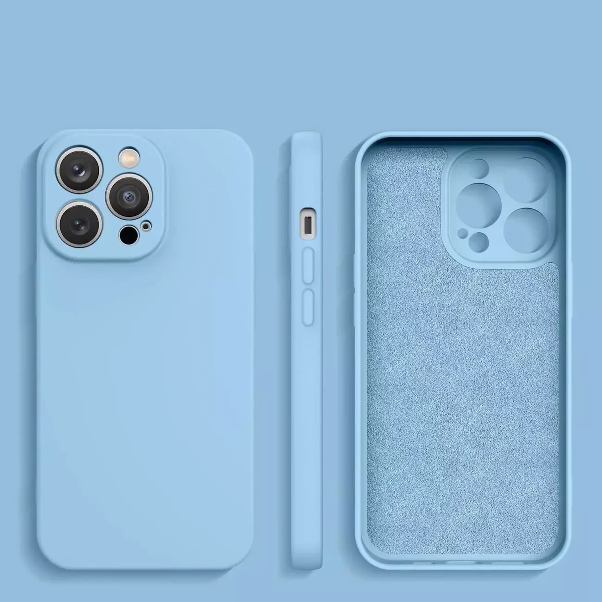 

Etui na telefon Silicone Case do Samsung Galaxy A12 silikonowy pokrowiec jasnoniebieskie
