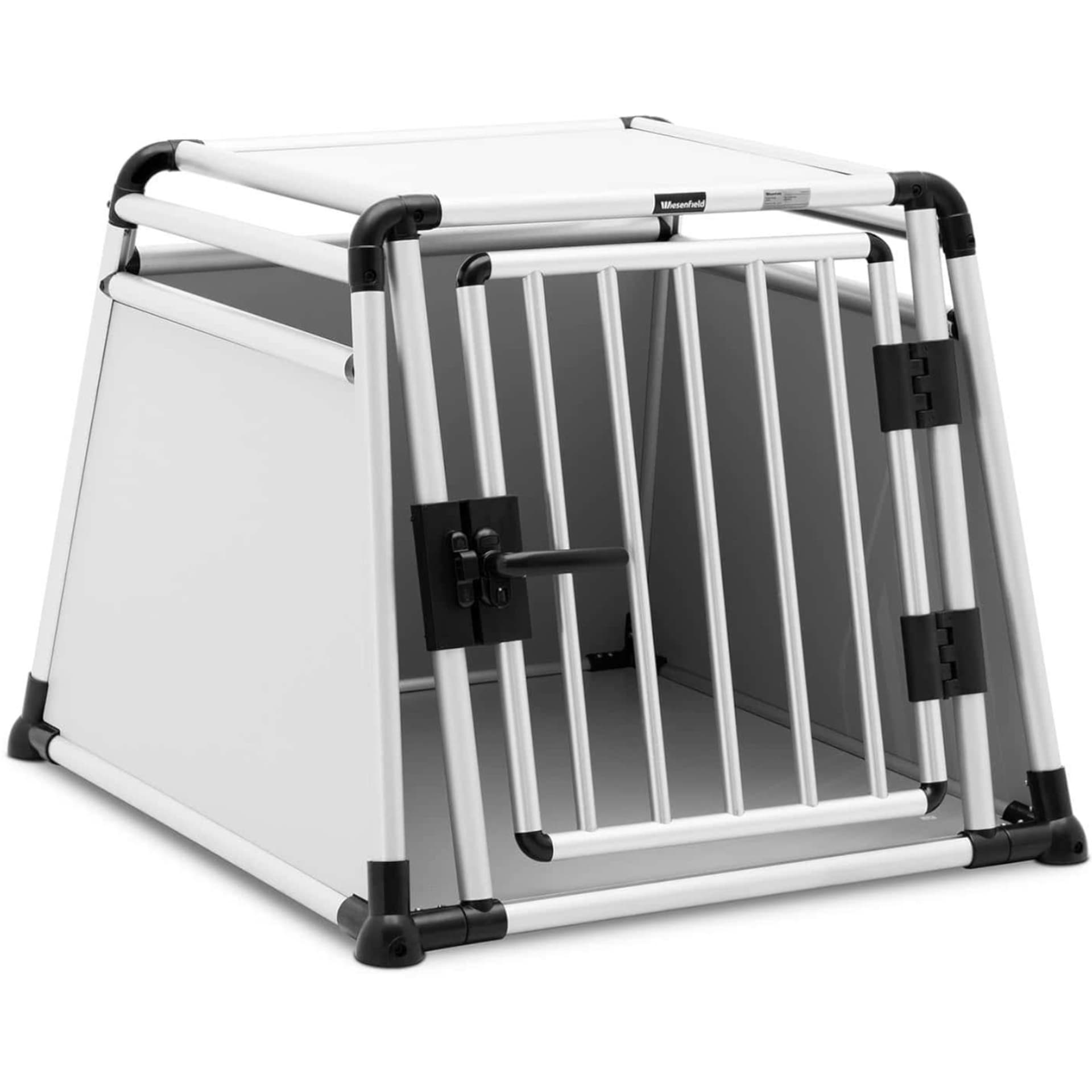 

Transporter klatka metalowa dla psa zwierząt trapezowa 82 x 75 x 64 cm