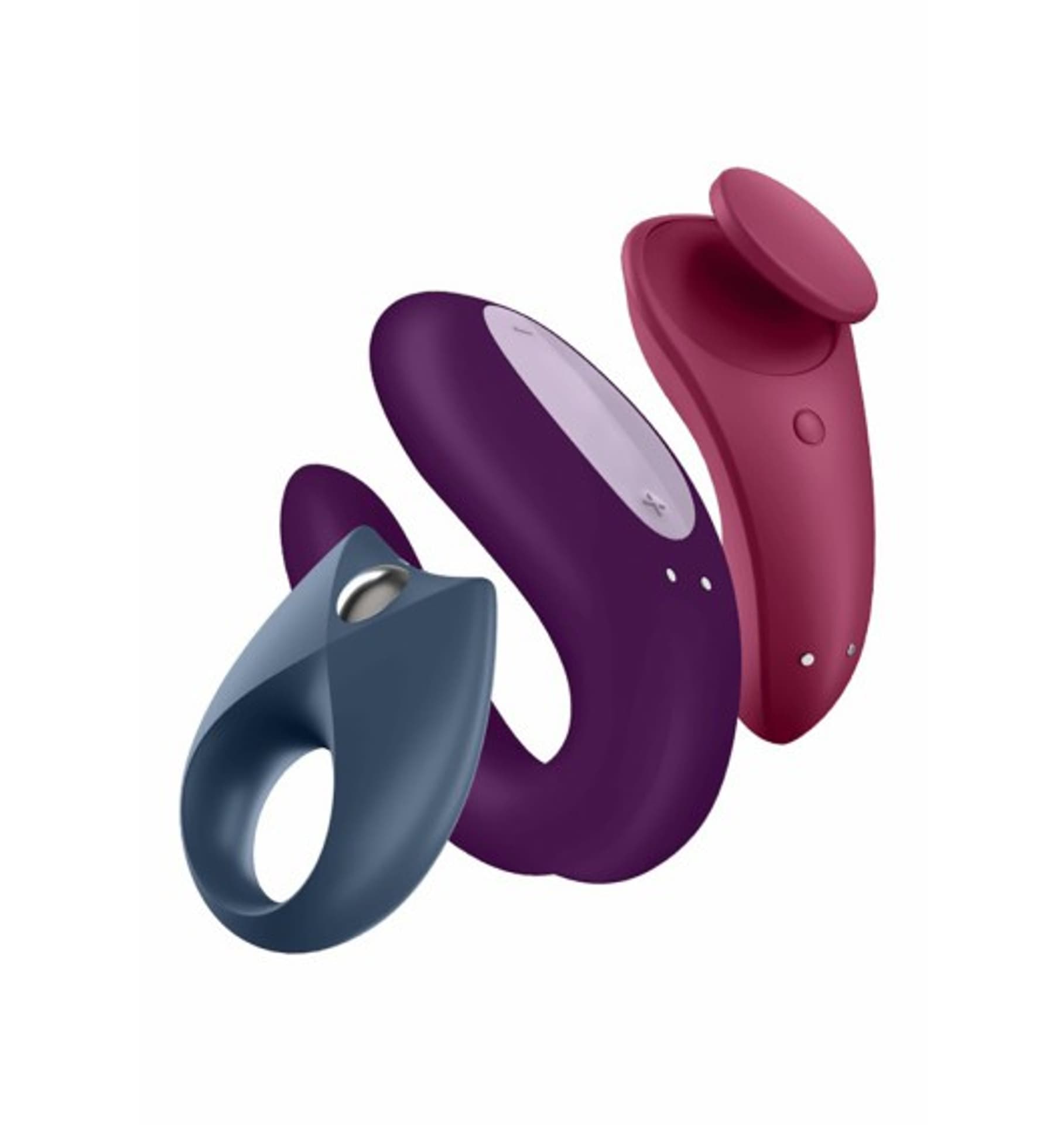 

Satisfyer Partner Box 3 zestaw Royal One Ring Wibrator + Double Joy Partner Wibrator + Sexy Secret Panty Wibrator