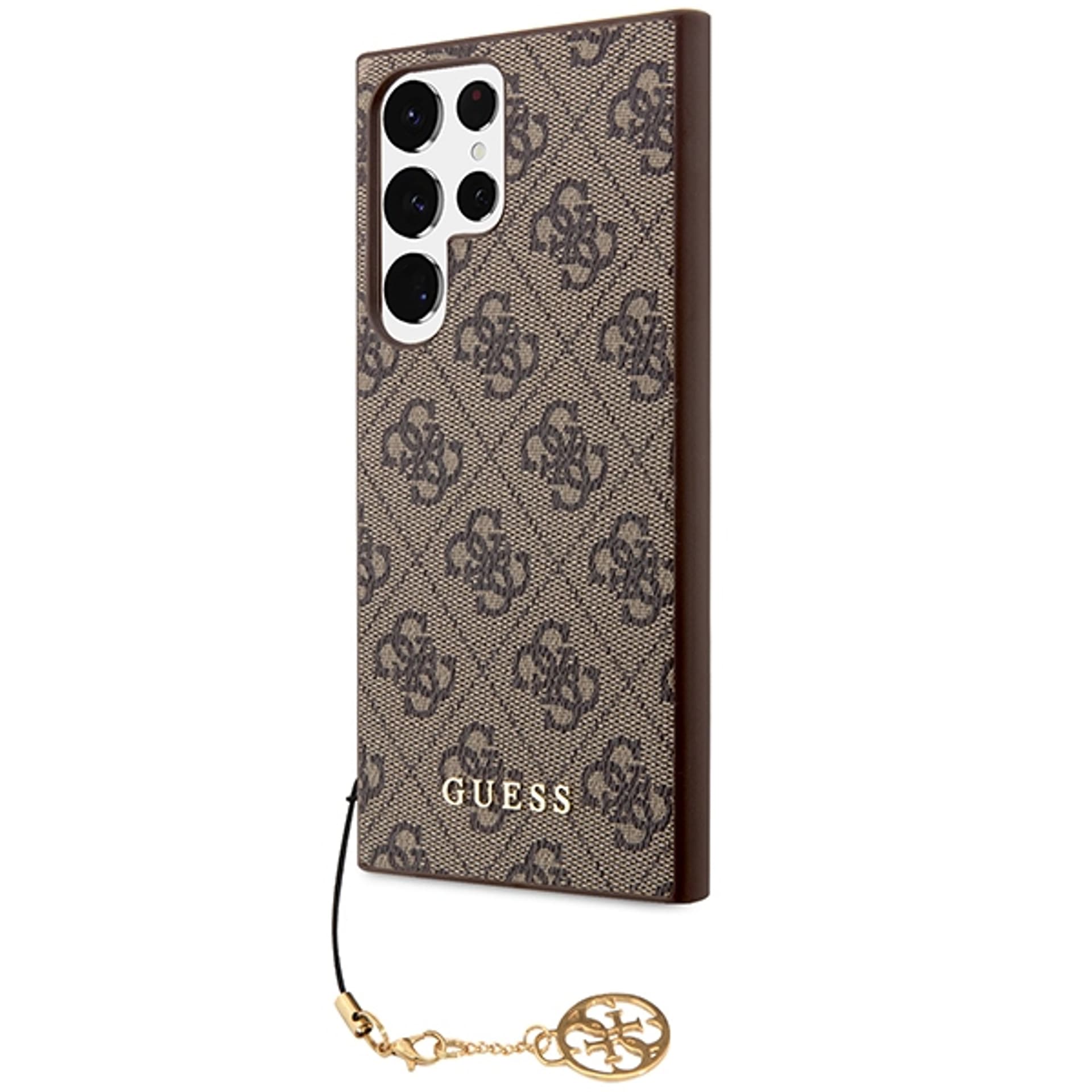

Guess GUHCS23LGF4GBR S23 Ultra S918 brązowy/brown hardcase 4G Charms Collection