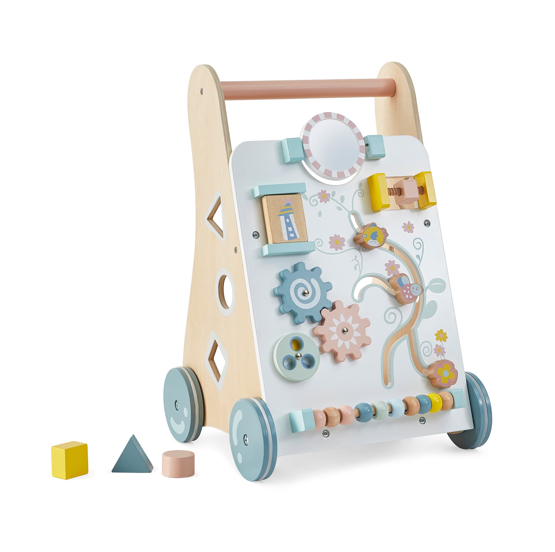 

Drewniany chodzik pchacz wózek edukacyjny ECOTOYS