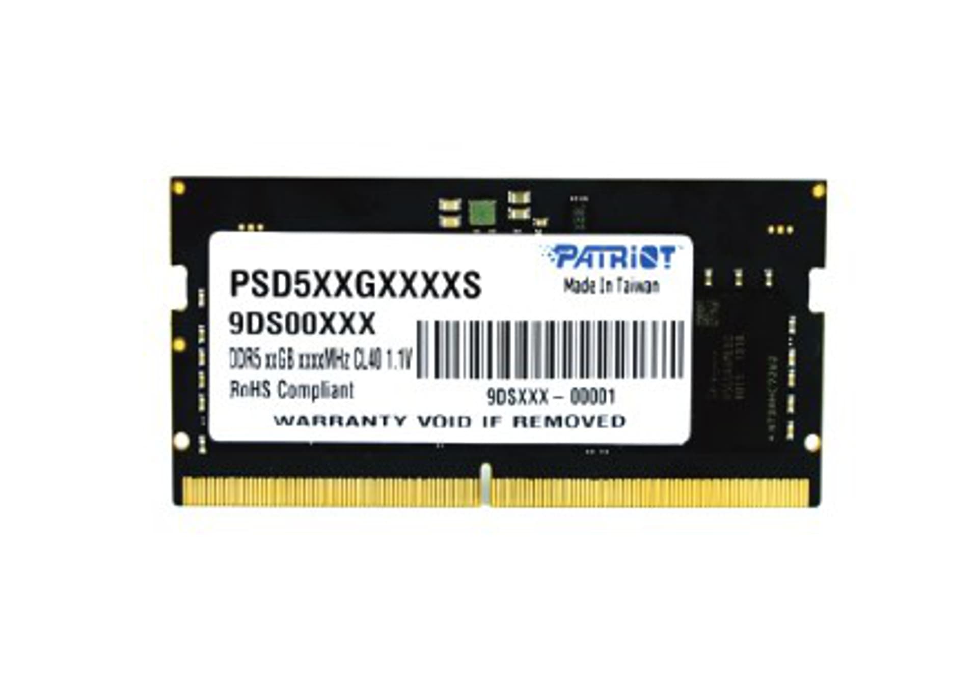 

PATRIOT DDR5 32GB SIGNATURE 4800MHz SO-DIMM