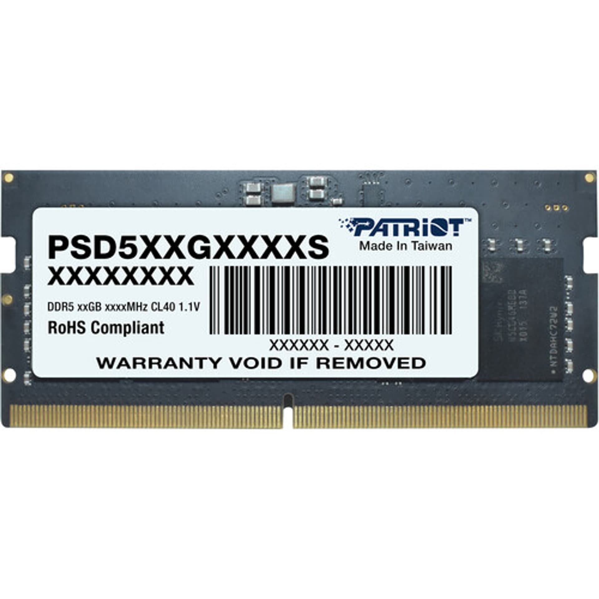

PATRIOT DDR5 8GB SIGNATURE 4800MHz SO-DIMM