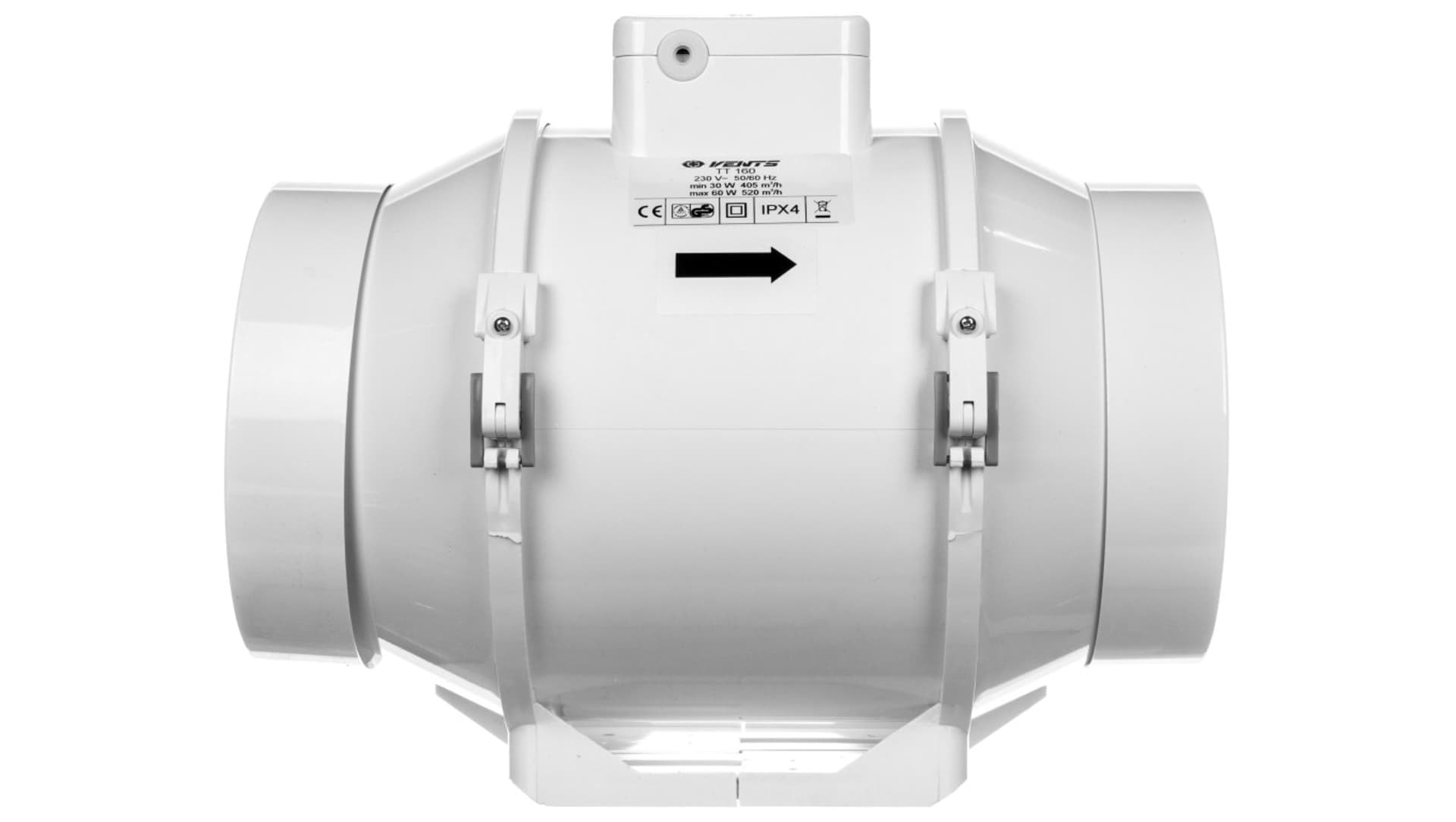 

Wentylator kanałowy fi 160 230V 552m3/h 60W o przepływie mieszanym 160mm TT160