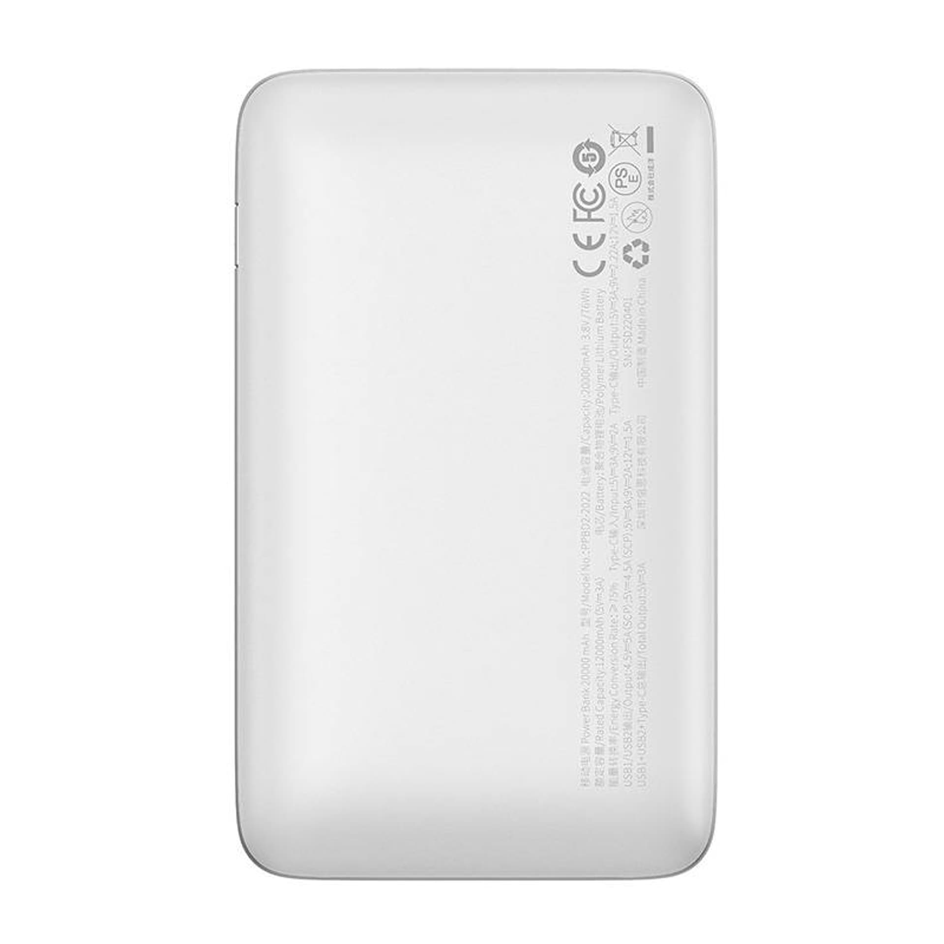 

Powerbank Baseus Bipow Pro 20000mAh, 2xUSB, USB-C, 22.5W (biały)