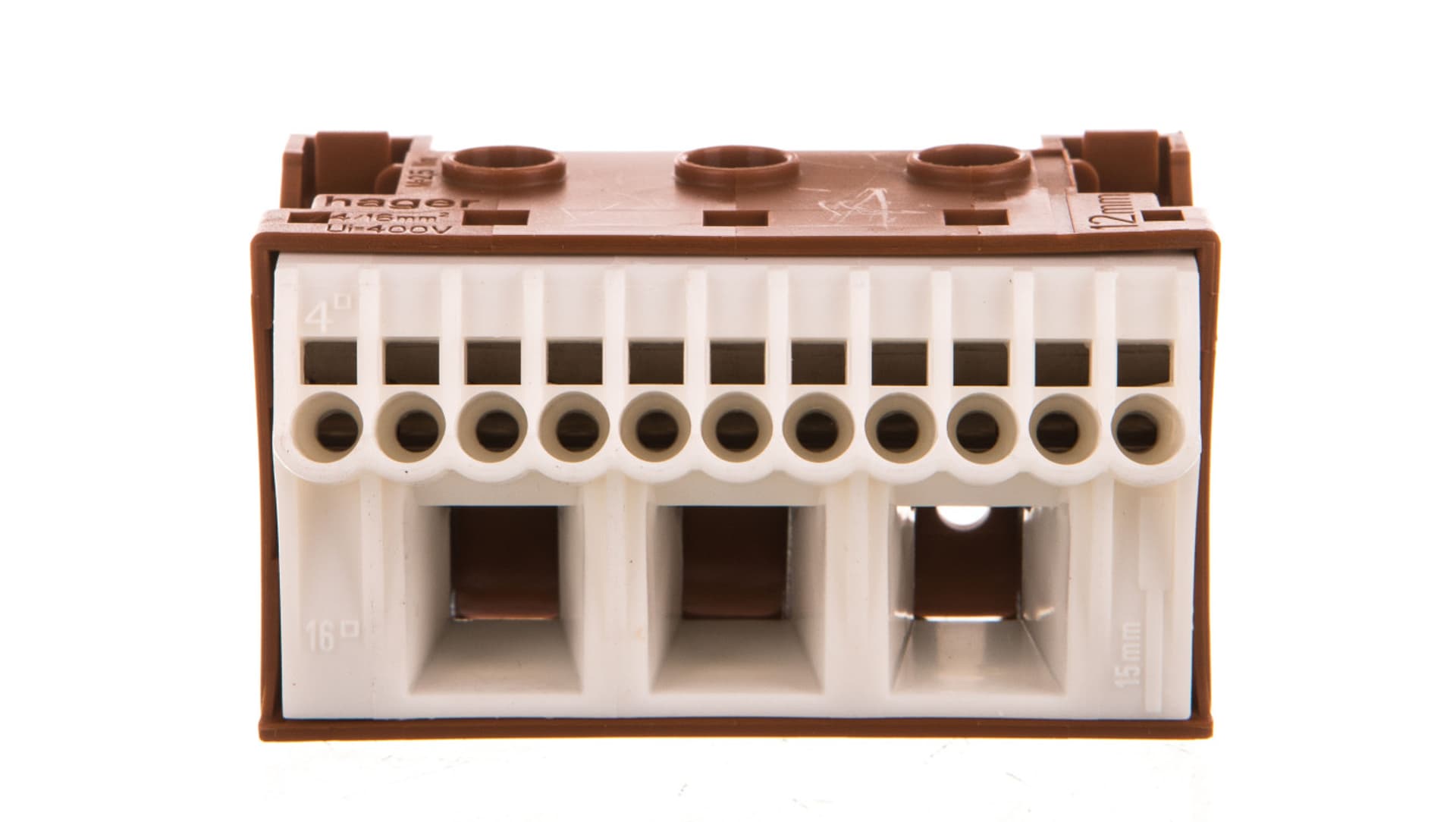 

Blok samozacisków QC 63A brązowy 14 przyłączy 33x60x34mm KN14P