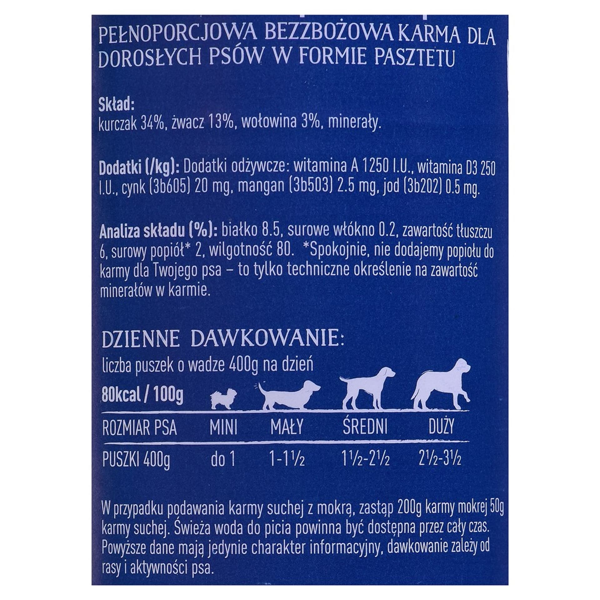 

Butcher’s Original Tripe Mix ze żwaczem pasztet 400g