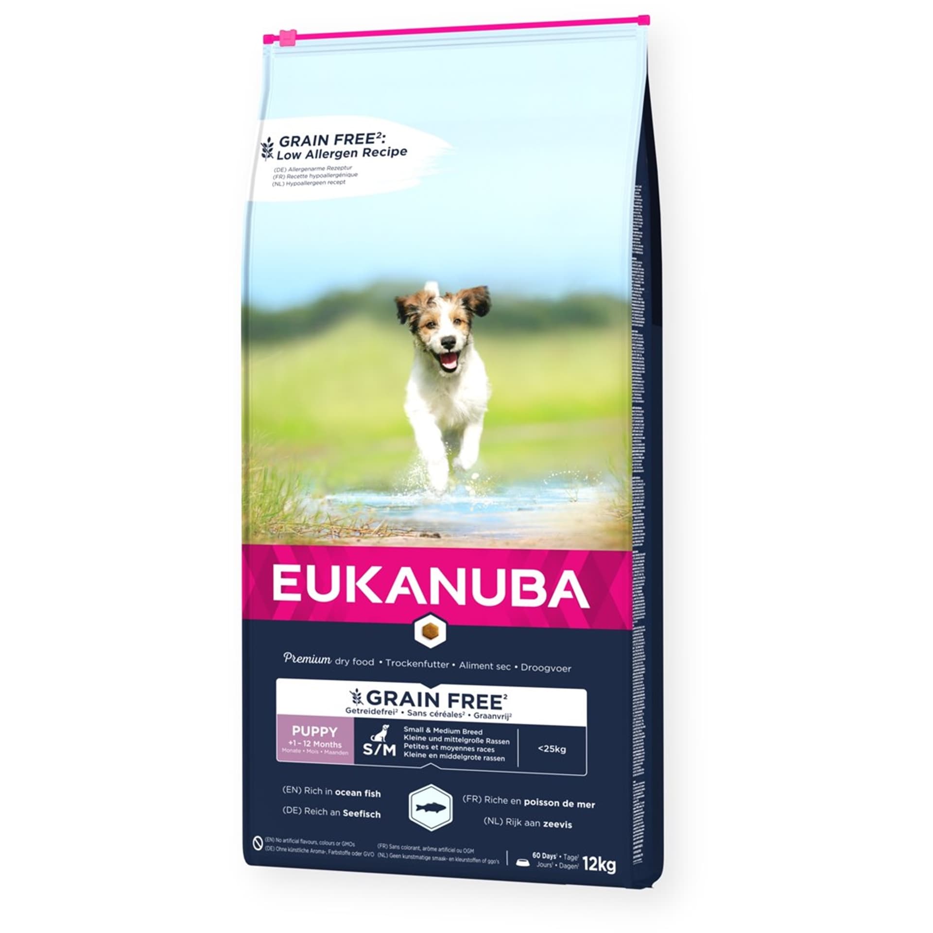 

EUKANUBA Puppy small/medium Grain Free ryba oceaniczna pies12Kg