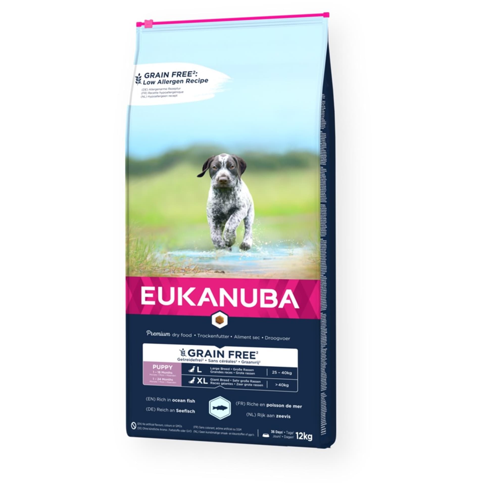 

EUKANUBA Puppy large Grain Free ryba oceaniczna pies 12Kg