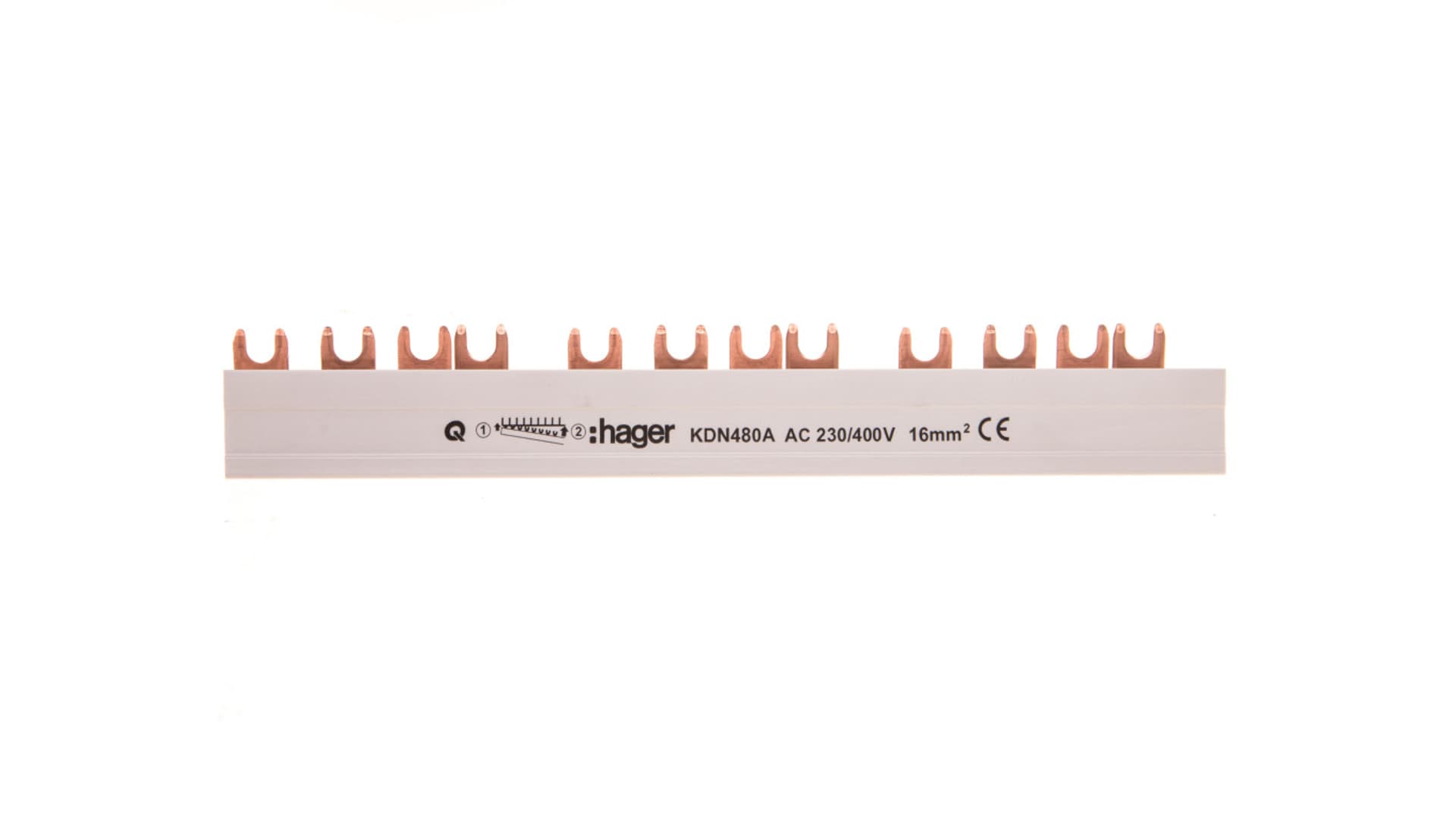 

Szyna łączeniowa 4P 80A 16mm2 widełkowa (12mod.) KDN480A, 12mod.) kdn480