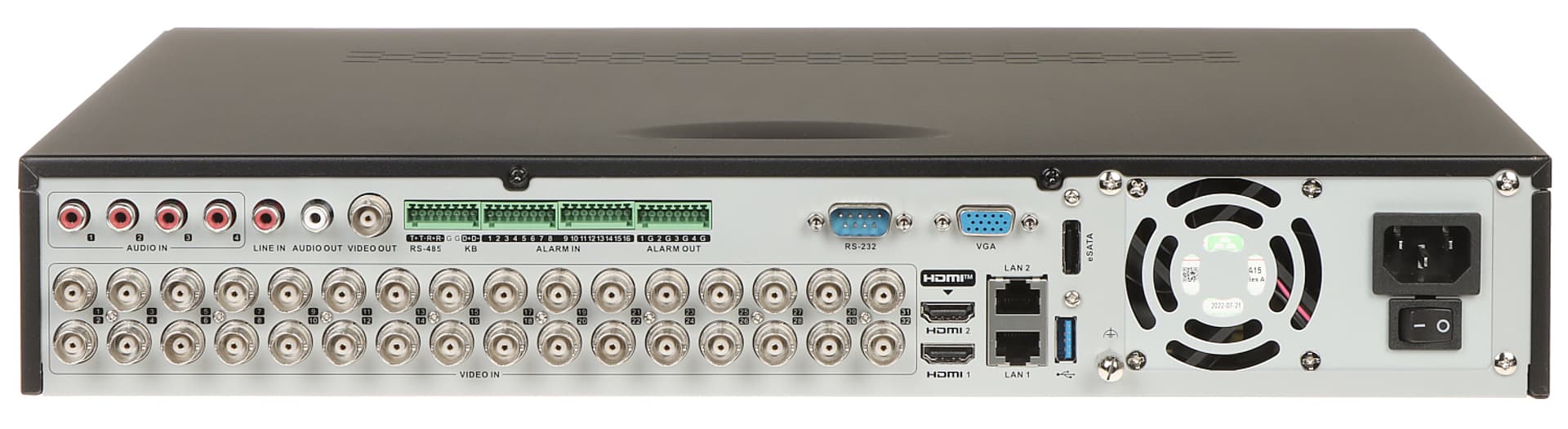 

REJESTRATOR AHD, HD-CVI, HD-TVI, CVBS, TCP/IP IDS-7332HQHI-M4/S 32 KANAŁY +eSATA Hikvision