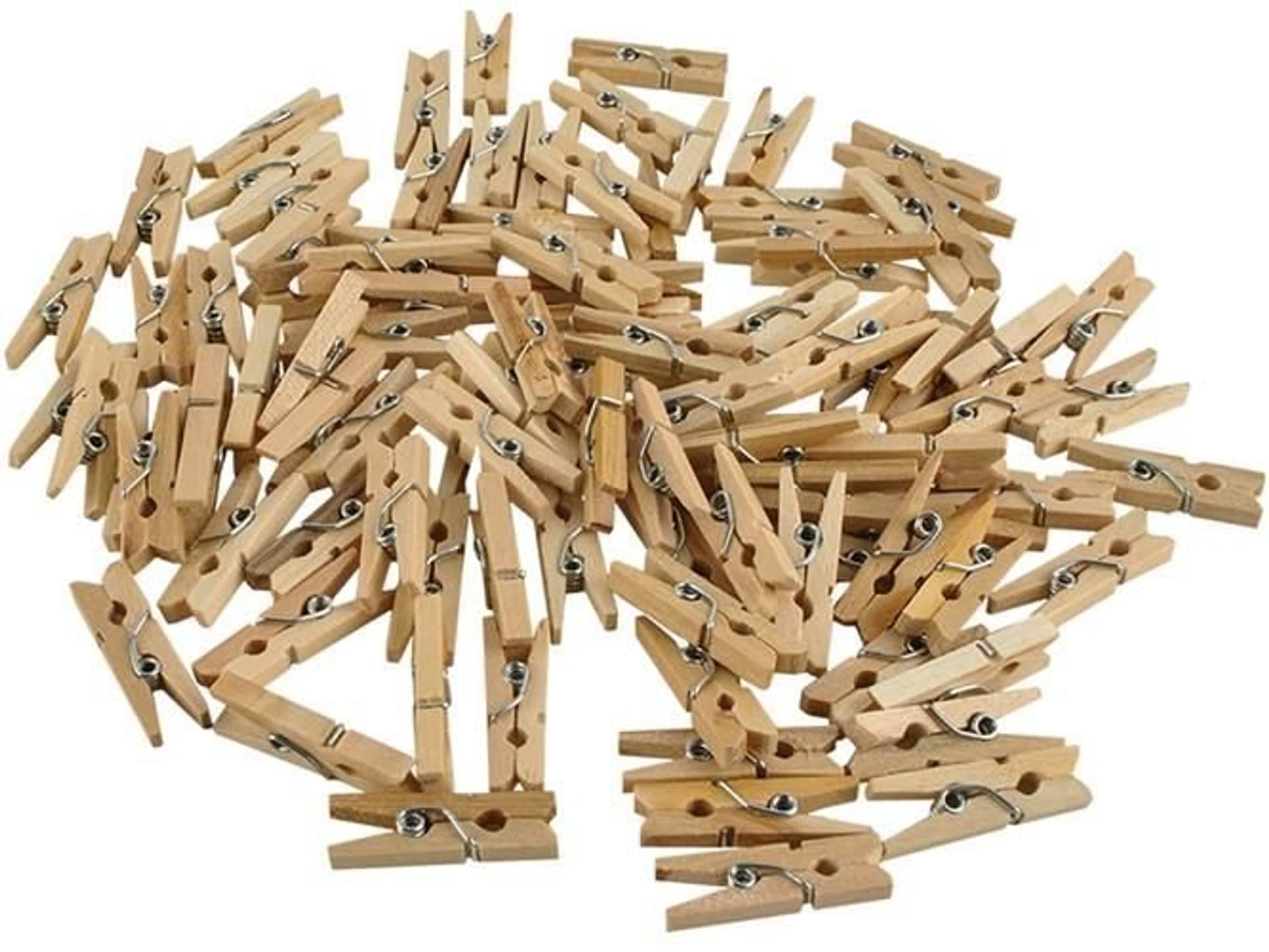 

Klamerki drewniane mini - zestaw 100szt.