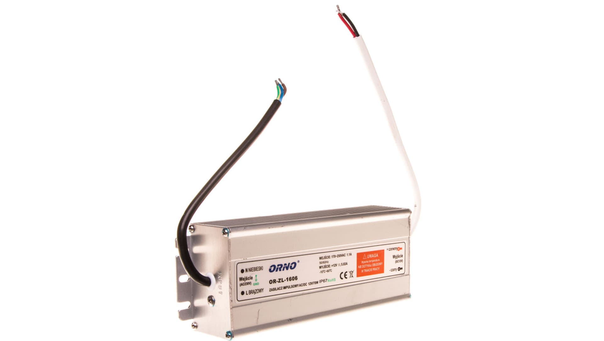 

Zasilacz do LED 12VDC 70W, IP67