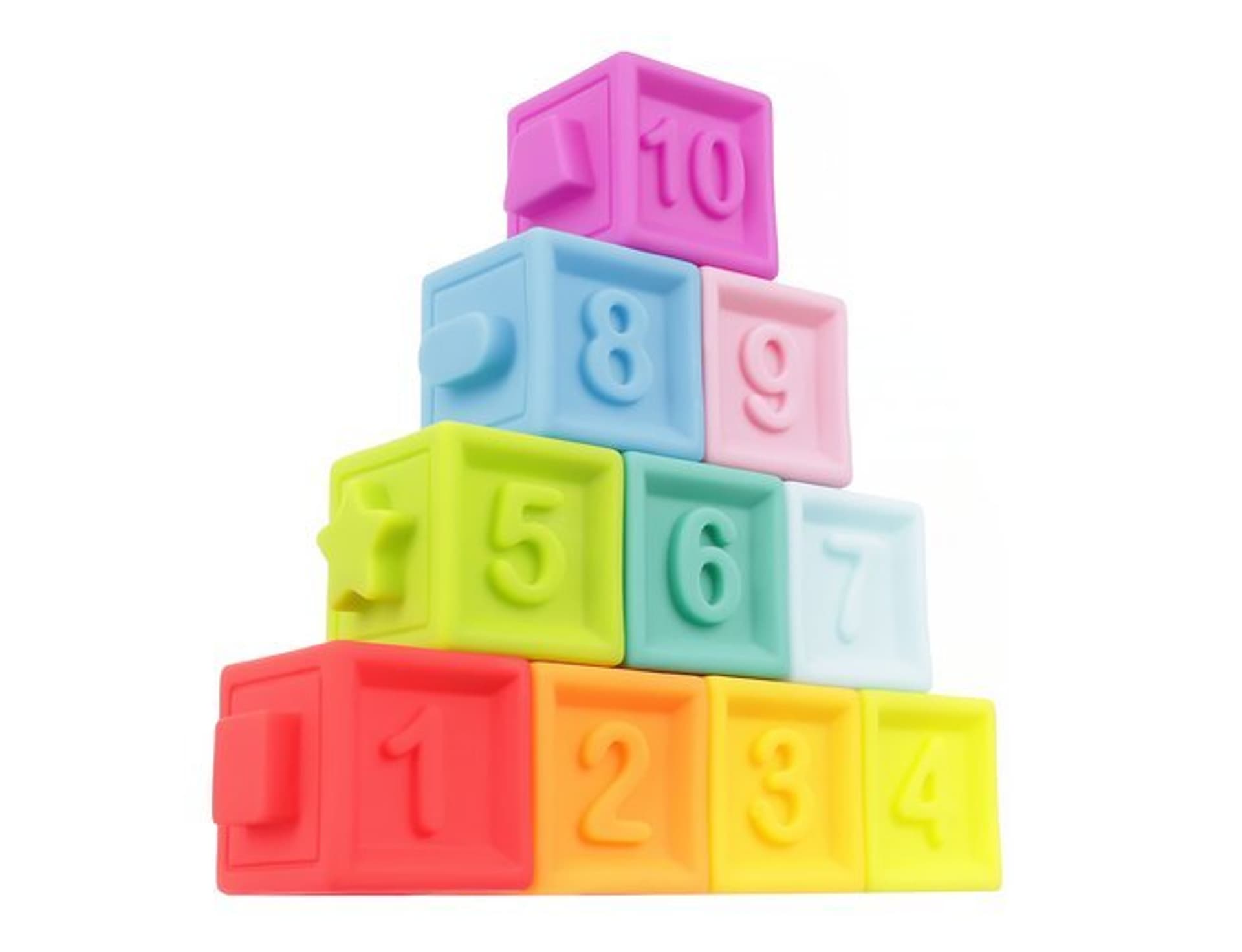 

Klocki sensoryczne miękkie - 10 szt