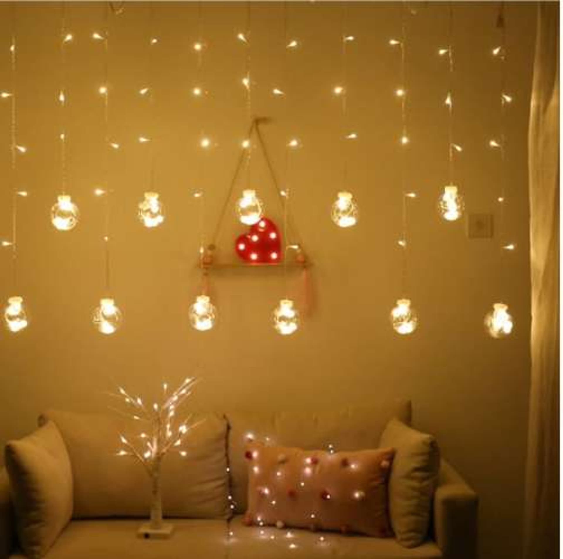 

Kurtyna świetlna 108LED - ciepły biały 31V KŚ11346