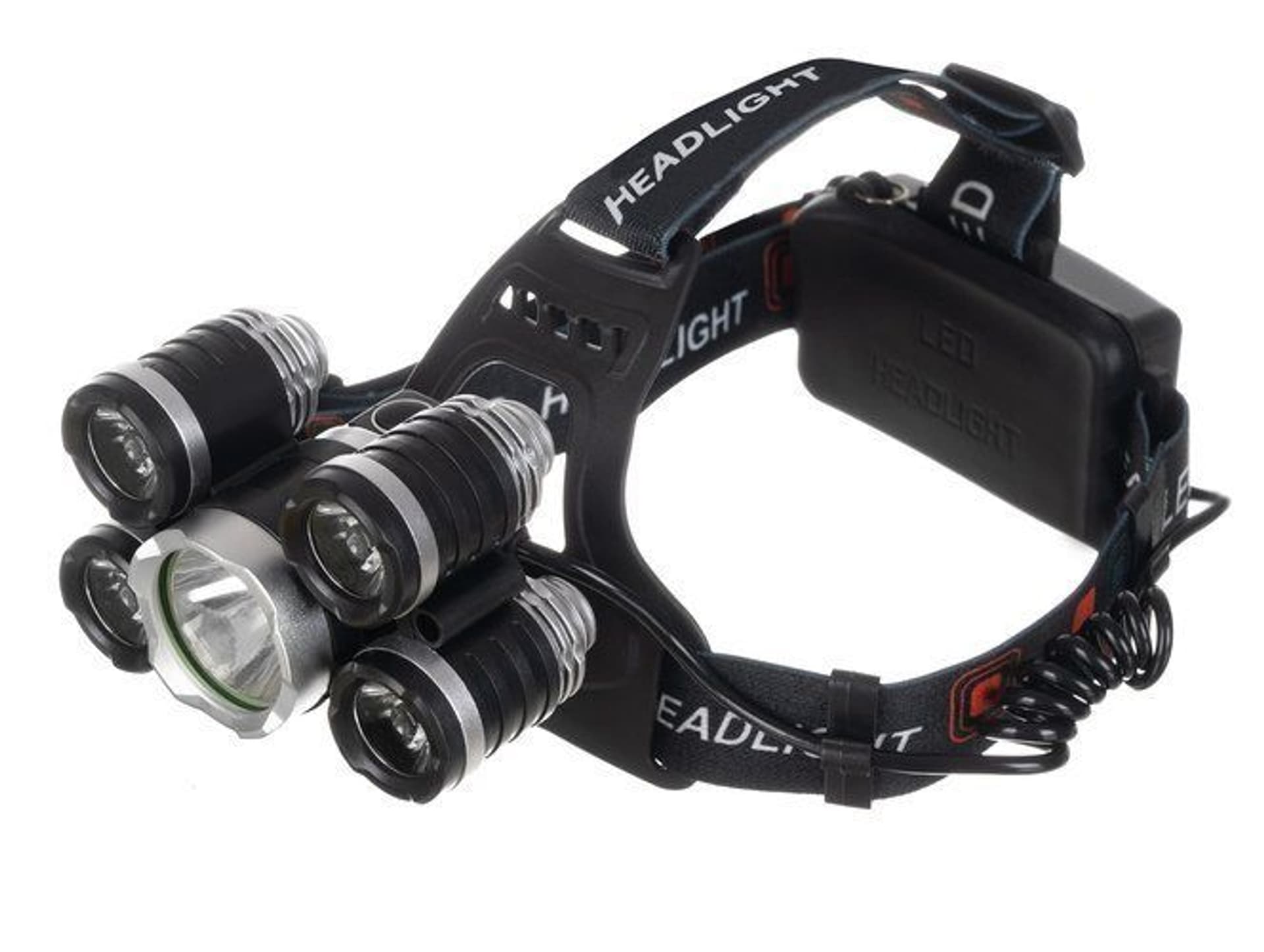 

Latarka czołowa 5 x LED T6 CREE