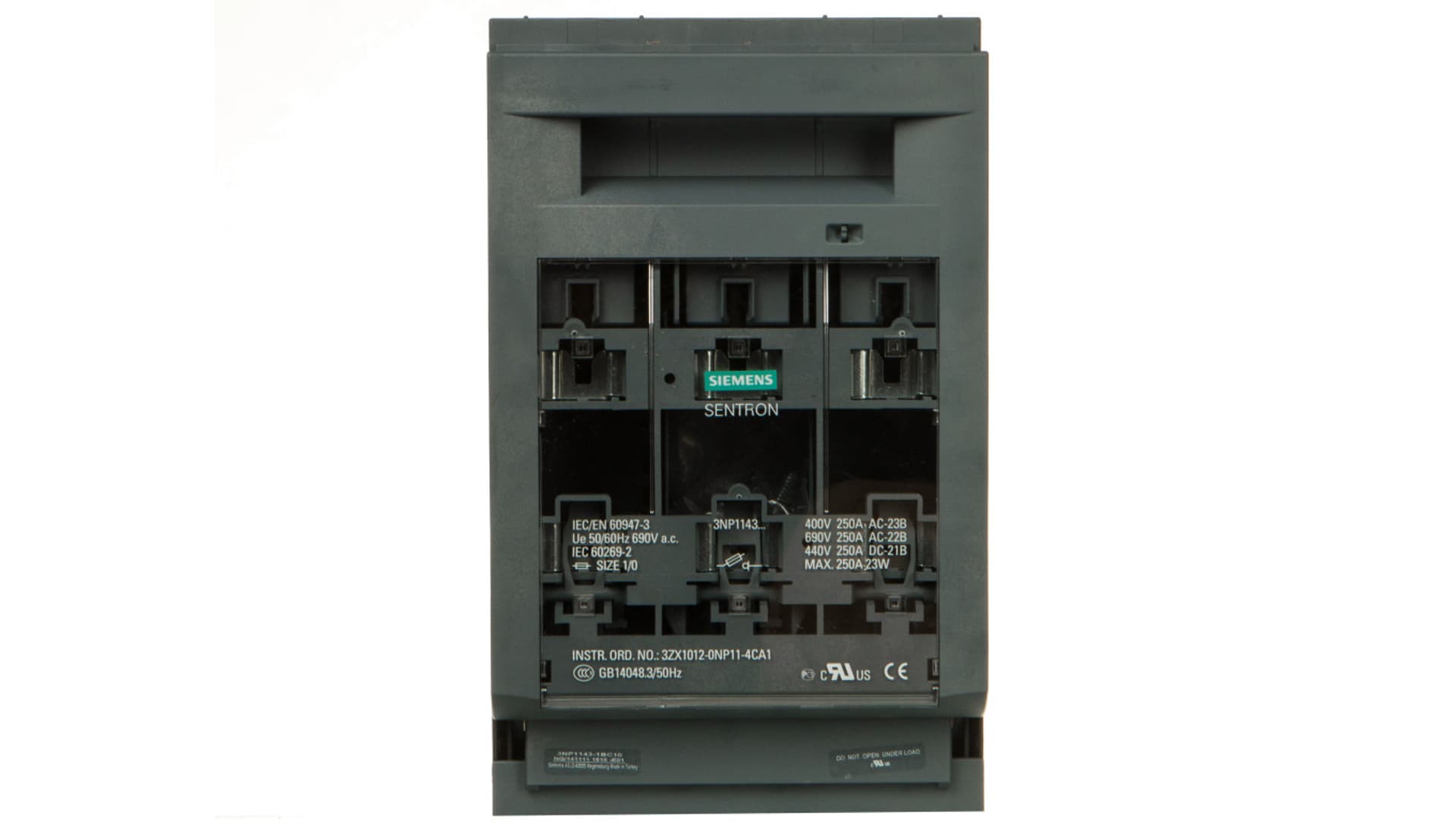 

Rozłącznik bezpiecznikowy 3P 250A NH1 do montażu na szynach 60mm 3NP1143-1BC10