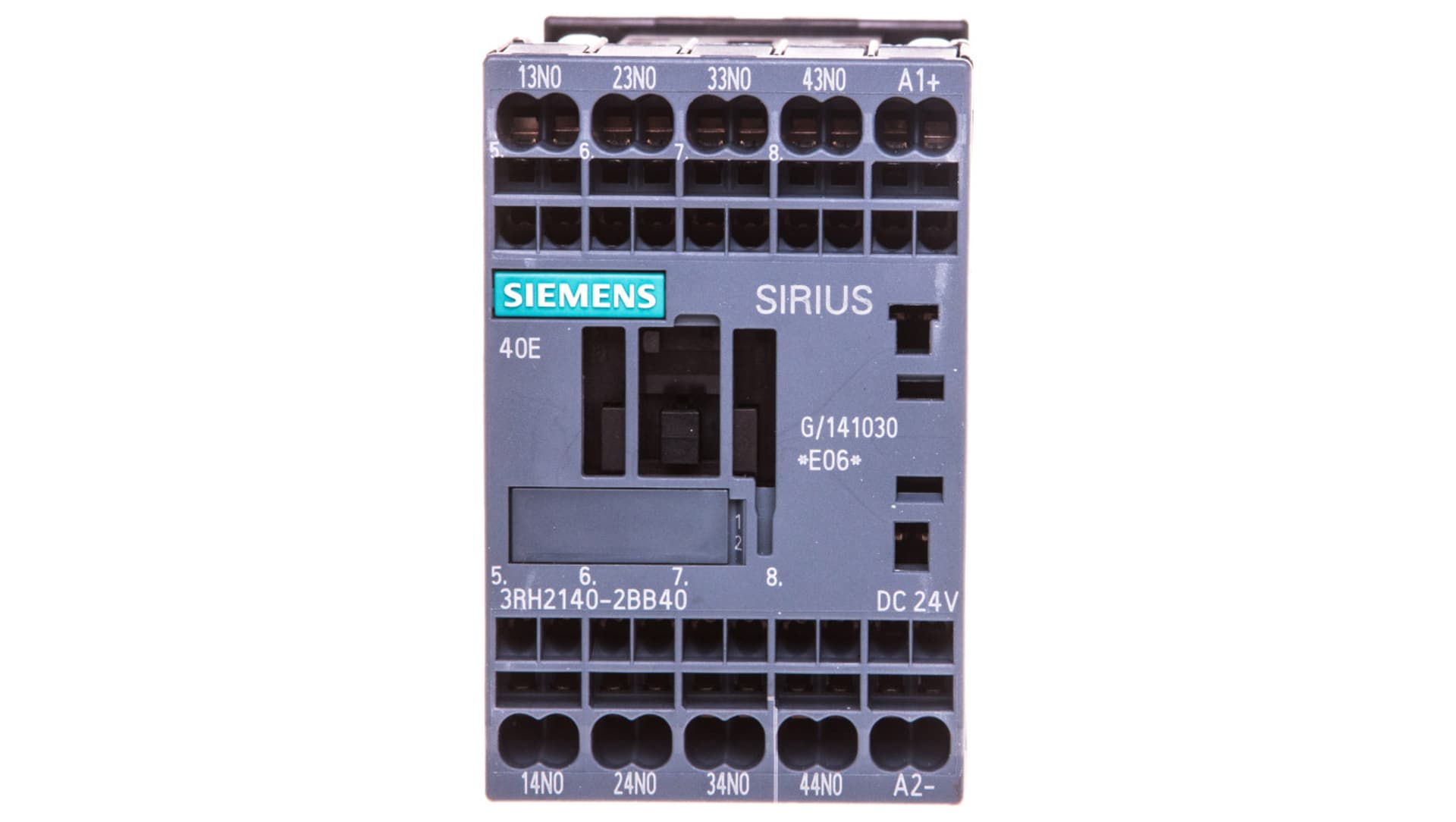 

Przekaźnik pomocniczy 4NO cewka 24V DC S00 połączenie sprężynowe SIRIUS 3RH2140-2BB40