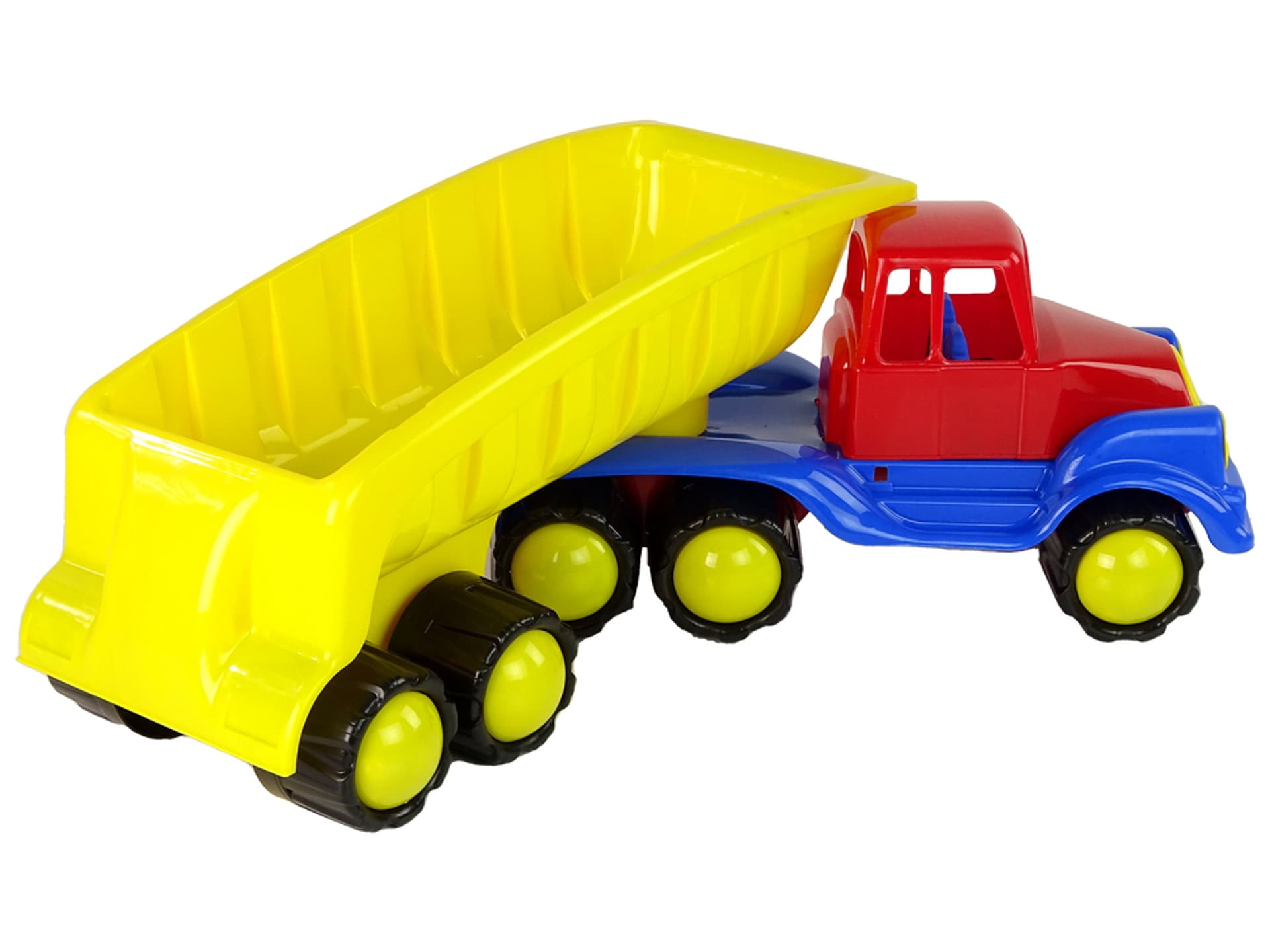 

Duży Samochód z Naczepą 45cm Żółty