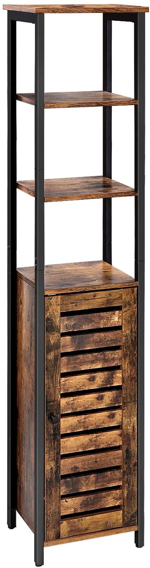 

Regał wąski wolnostojący słupek brązowy 167 cm LOFT