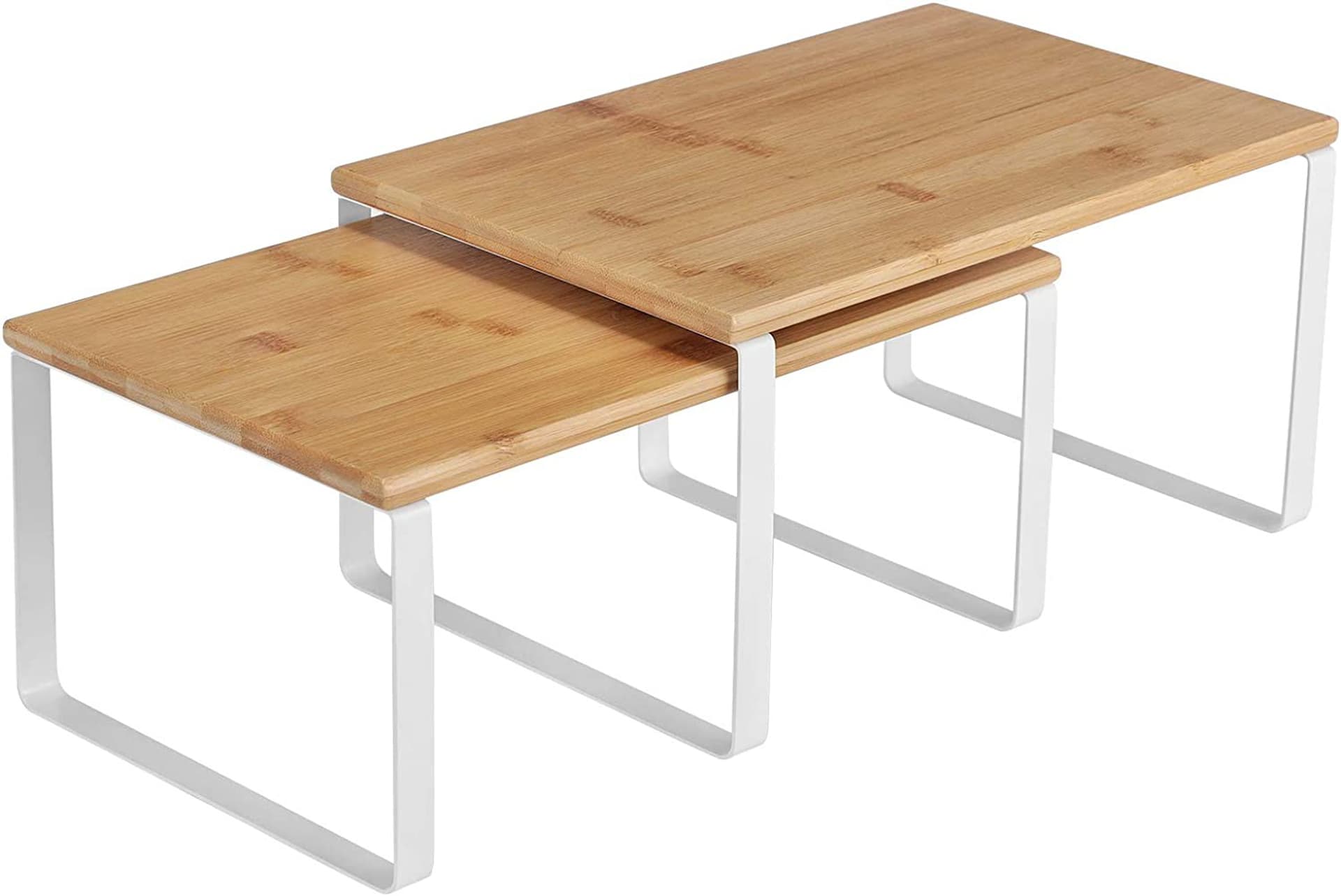 

Komplet dwóch półek kuchennych białych 30 cm