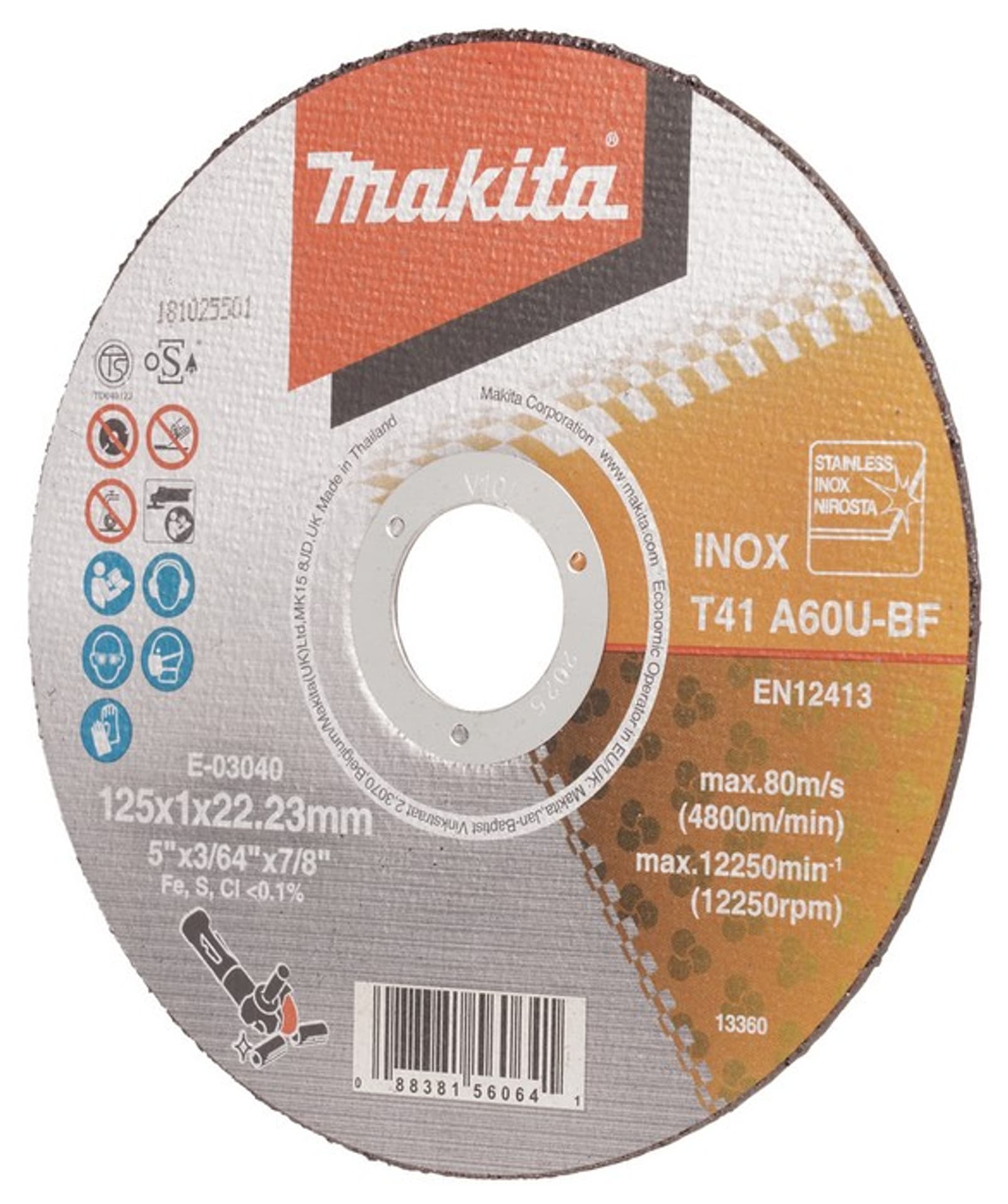 

TARCZA TNĄCA 125*1*22MM EXTRA CIENKA 10PC