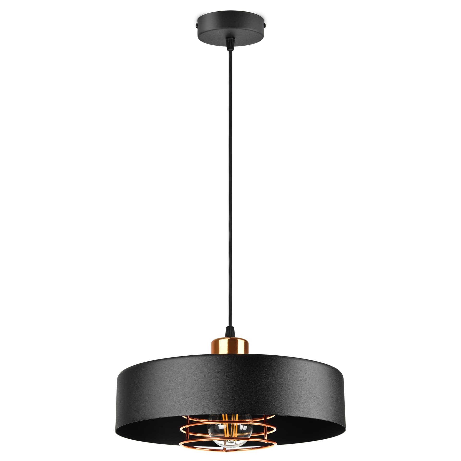 

CHIRO lampa wisząca, moc max. 1x60W, E27, czarna