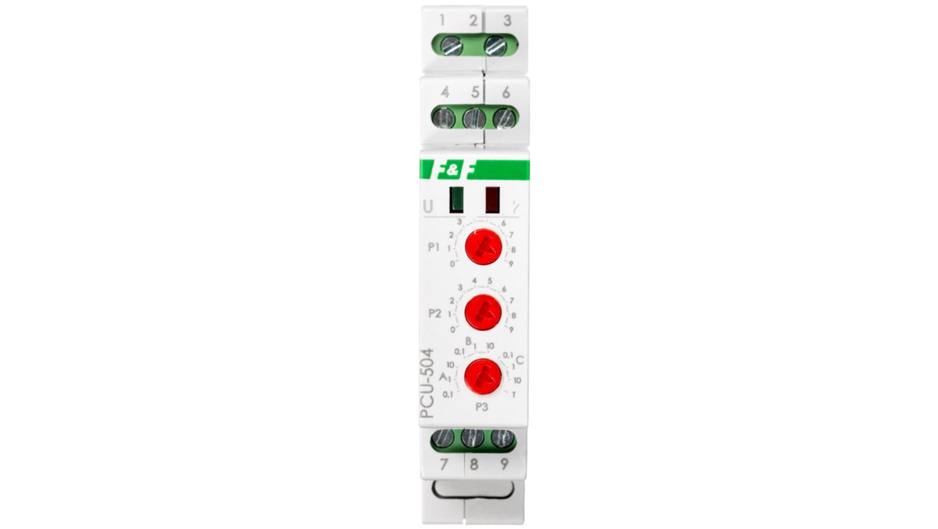 

Przekaźnik czasowy z podtrzymaniem po zaniku zasilania 12-264V AC/DC styk 2P 8A 1 moduł PCU-504UNI