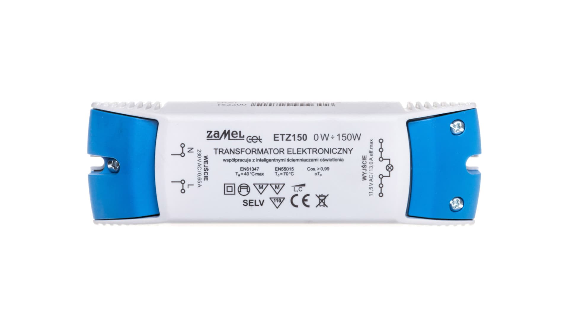 

Transformator elektroniczny 230/11,5V 0-150W ETZ150 LDX10000039