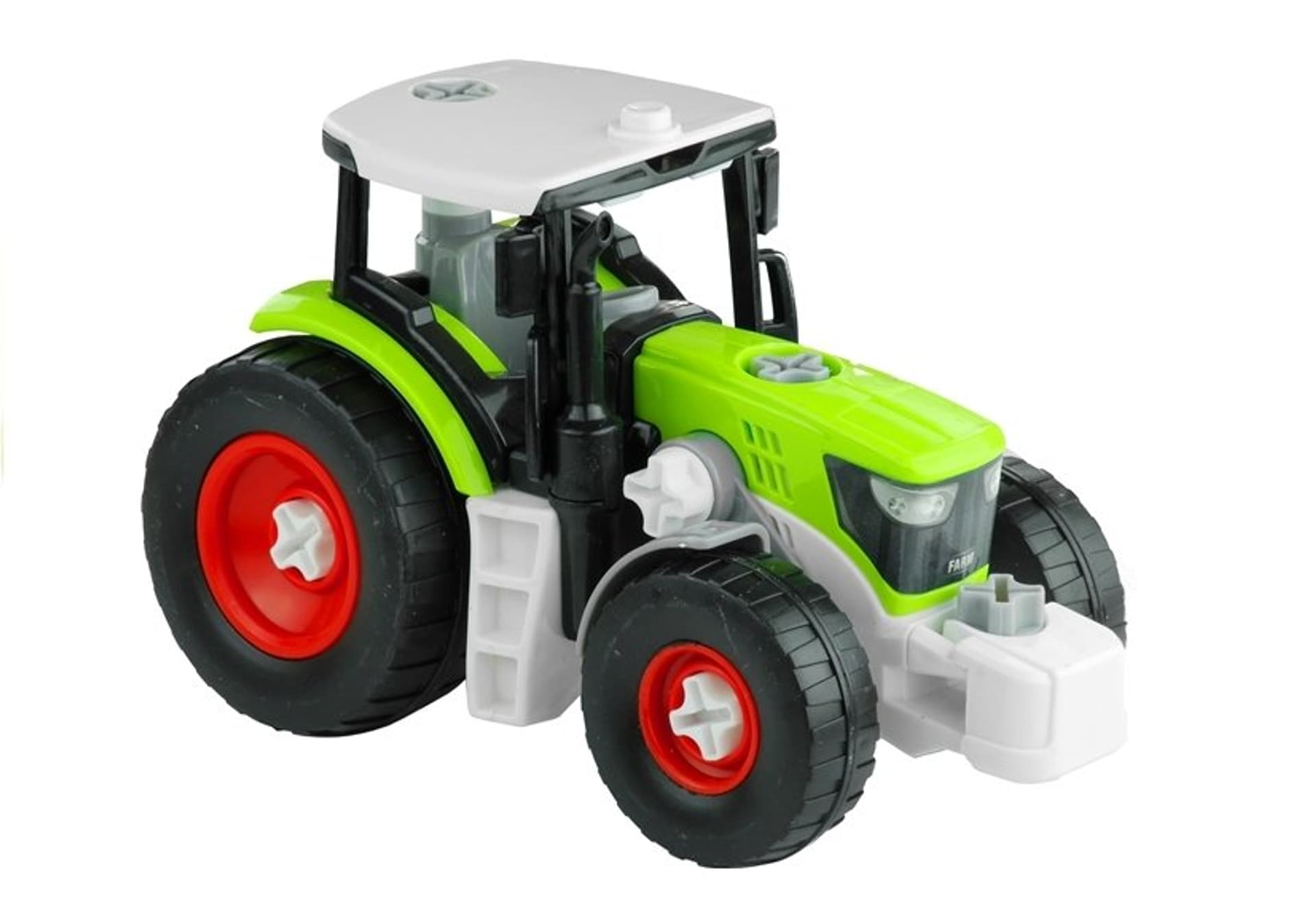 

Rozkręcany Traktor z Przyczepą z Drewnem 43 cm