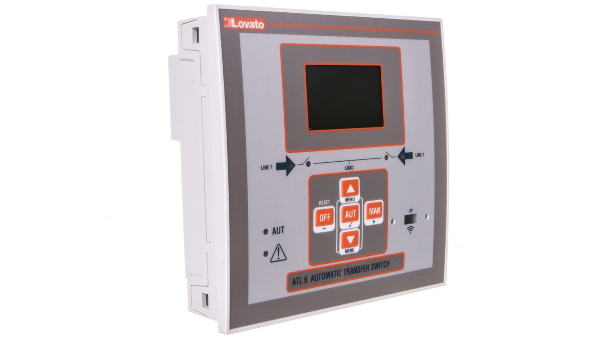

Sterownik układu SZR z zasilaniem 110-240VAC/12-24VDC i modułami EXP do kontroli 2 trójfazowych źródeł zasilania ATL610