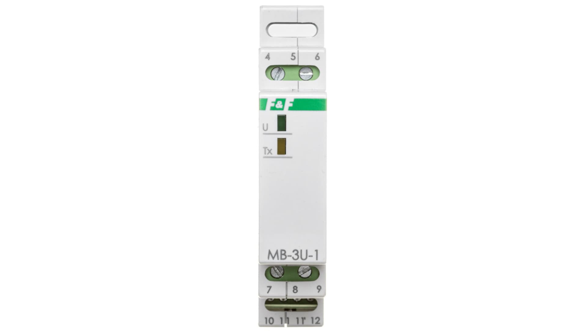 

Przetwornik pomiaru napięcia trójfazowy z wyjściem MODBUS RTU MAX-MB-3U-1