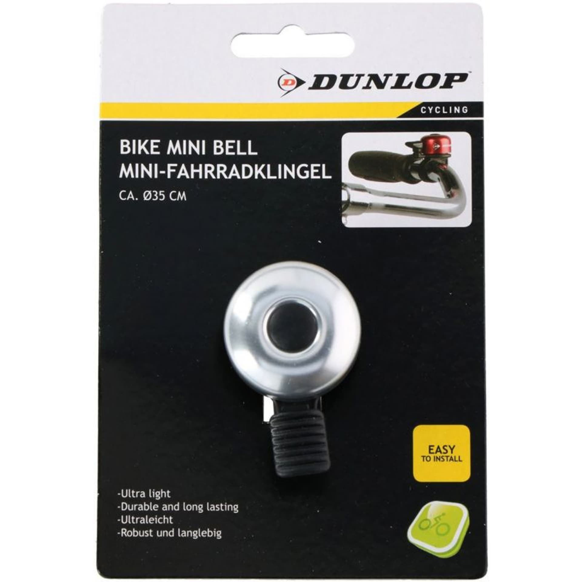 

Dzwonek rowerowy Dunlop (kolor Szary/Srebrny)