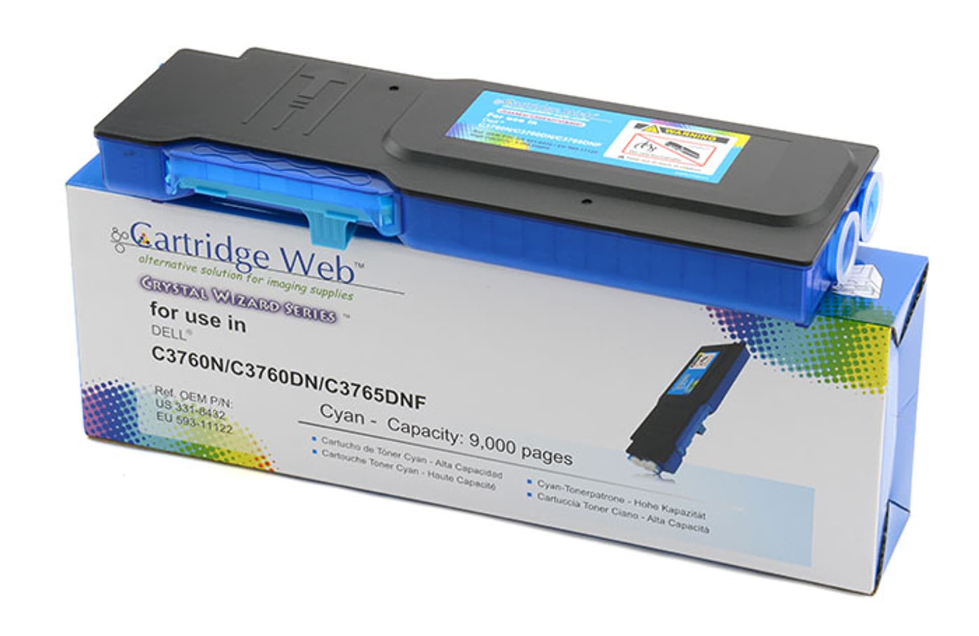 

Toner Cartridge Web Cyan Dell 3760 zamiennik 593-11122