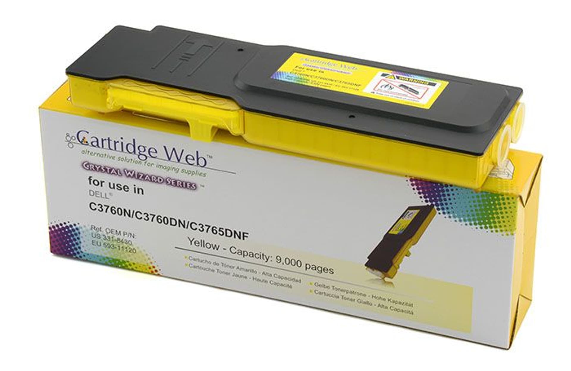 

Toner Cartridge Web Yellow Dell 3760 zamiennik 593-11120