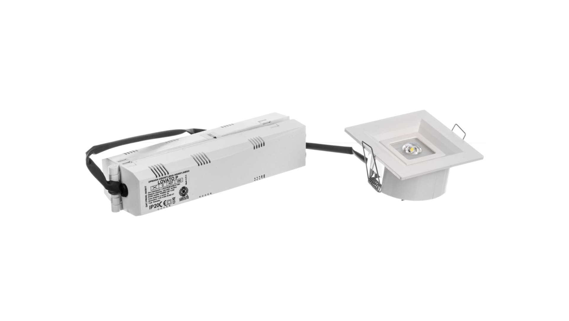 

Oprawa awaryjna LED 3W LOVATO P LED otwarta 3h jednozadaniowa autotest biała LVPO/3W/B/3/SE/AT/WH
