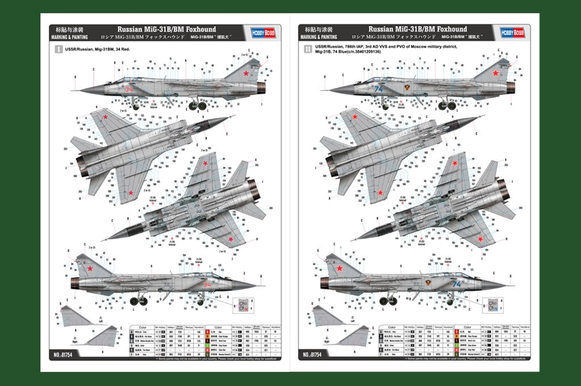 

Russian MIG31B/BM Foxhound