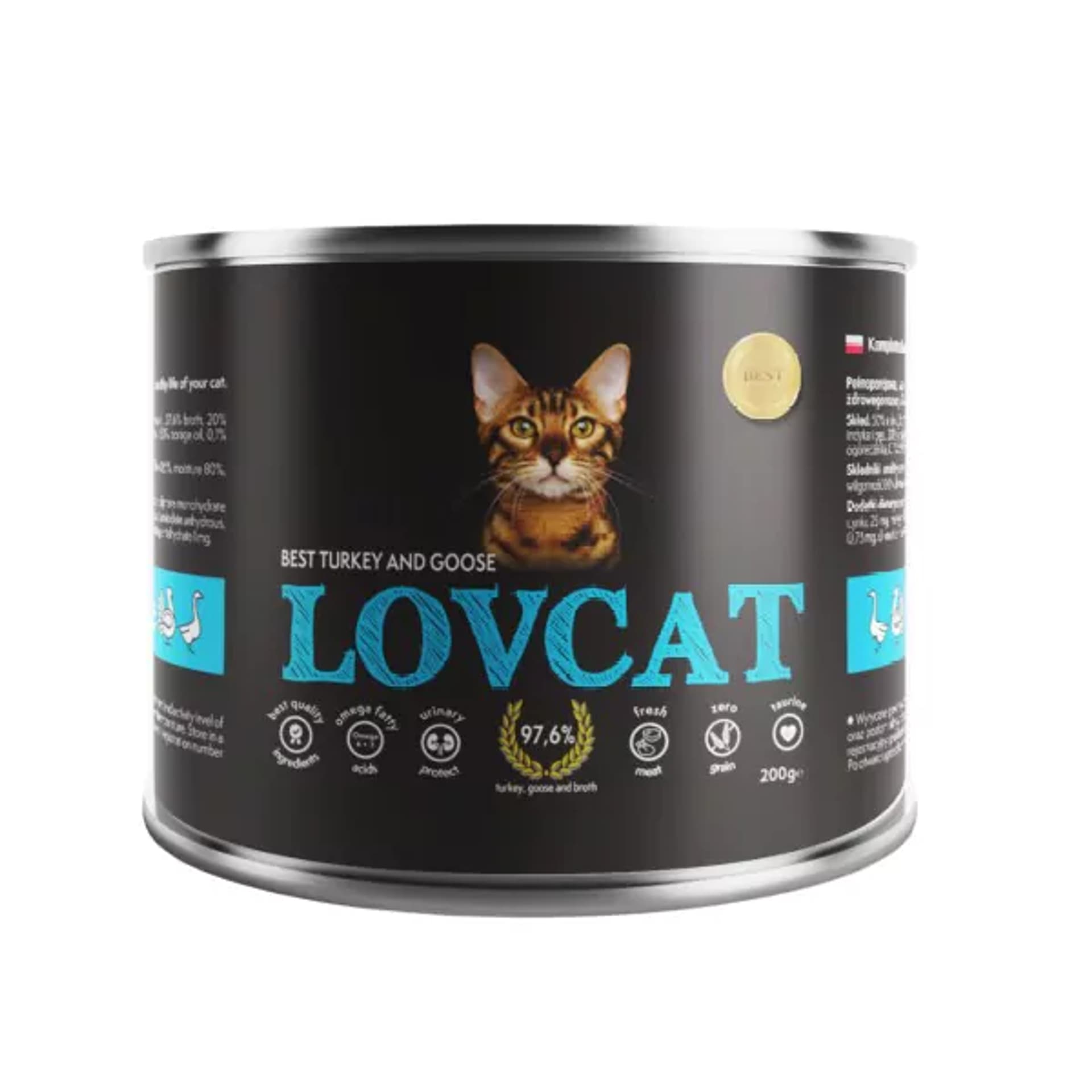

Lovcat Best Turkey & Goose puszka 200g
