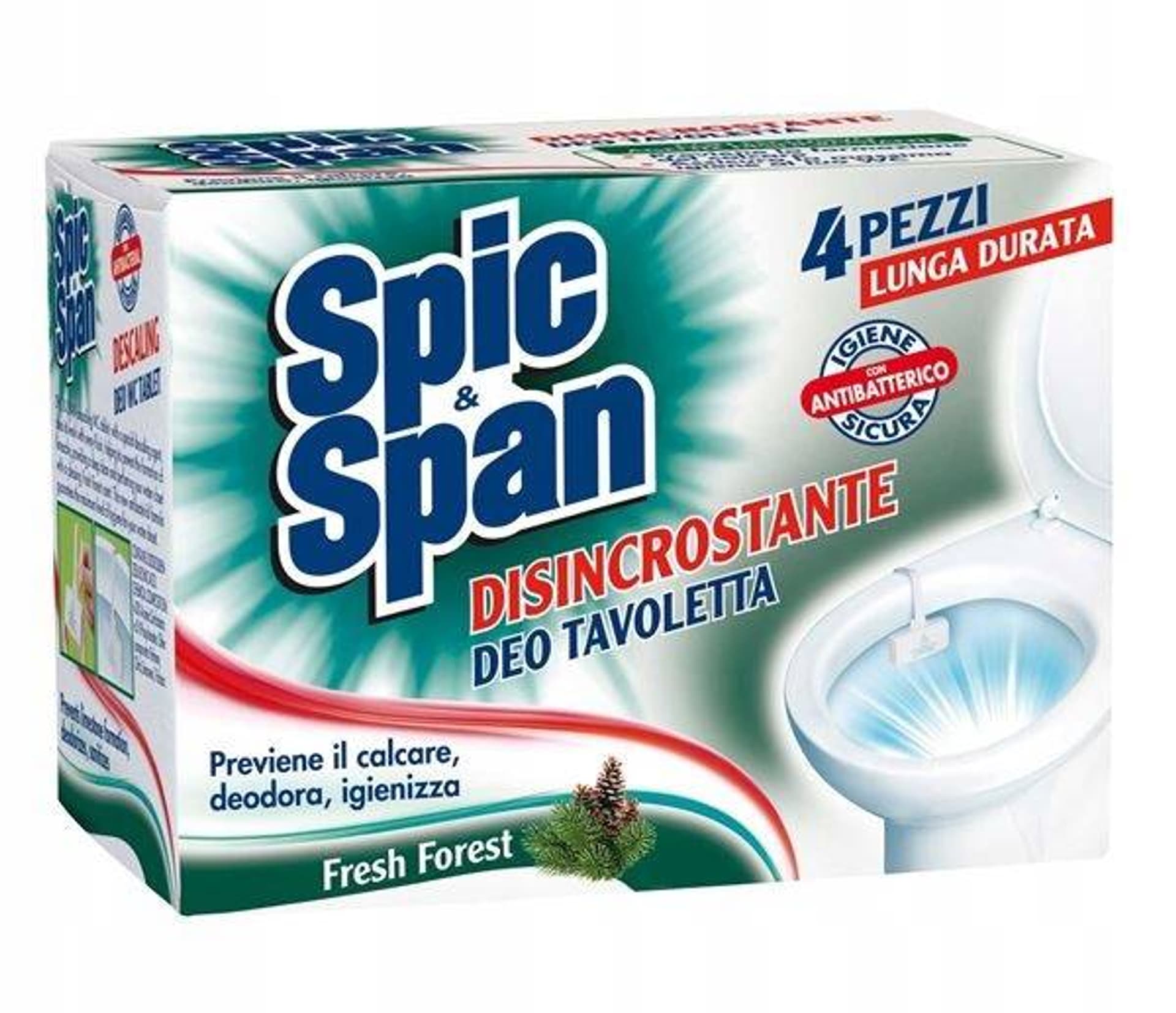

SPICSPAN Zawieszka do toalety Fresh Forest 4szt.